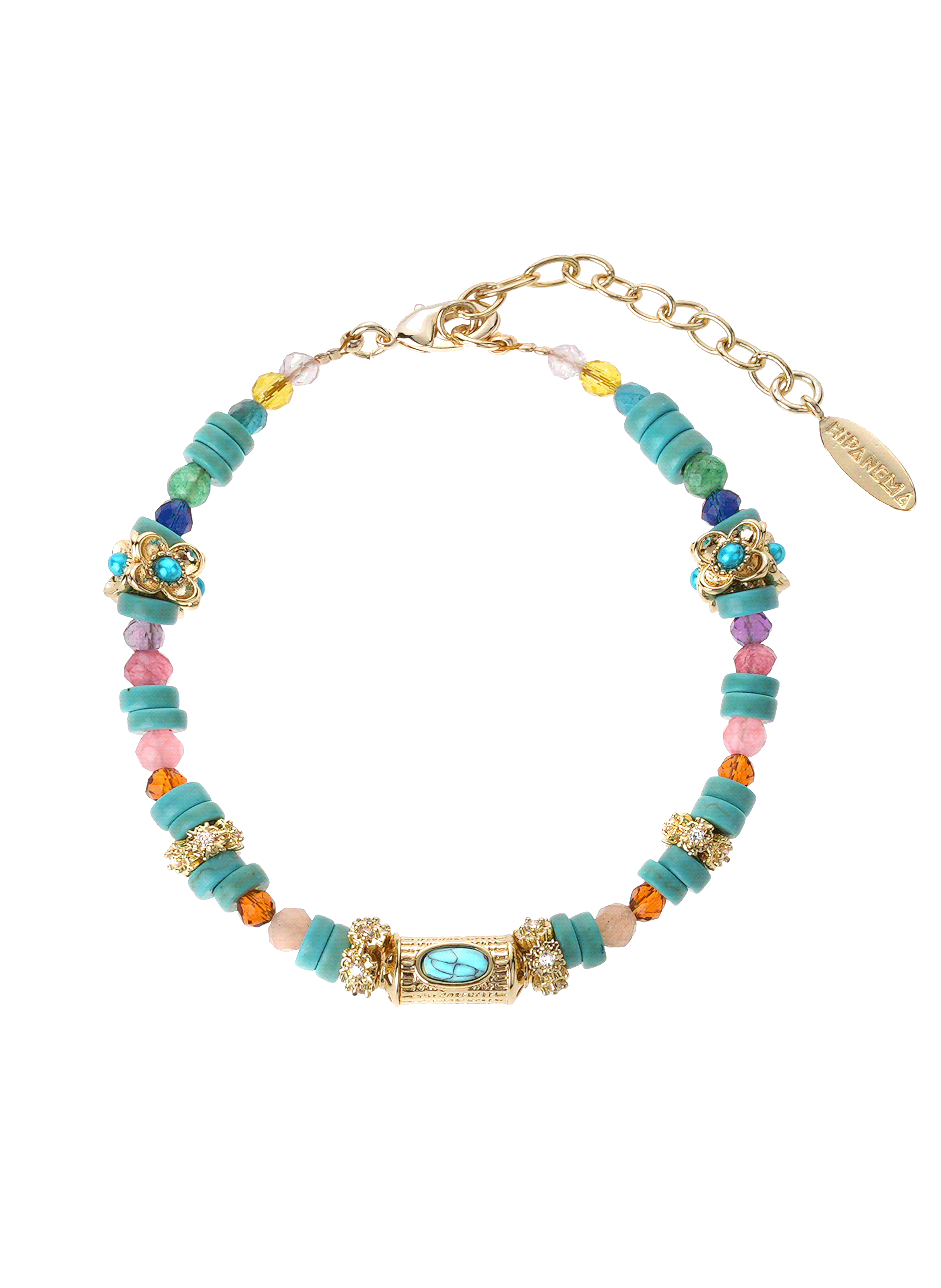 Adjustable bead bracelet HIPANEMA Blue