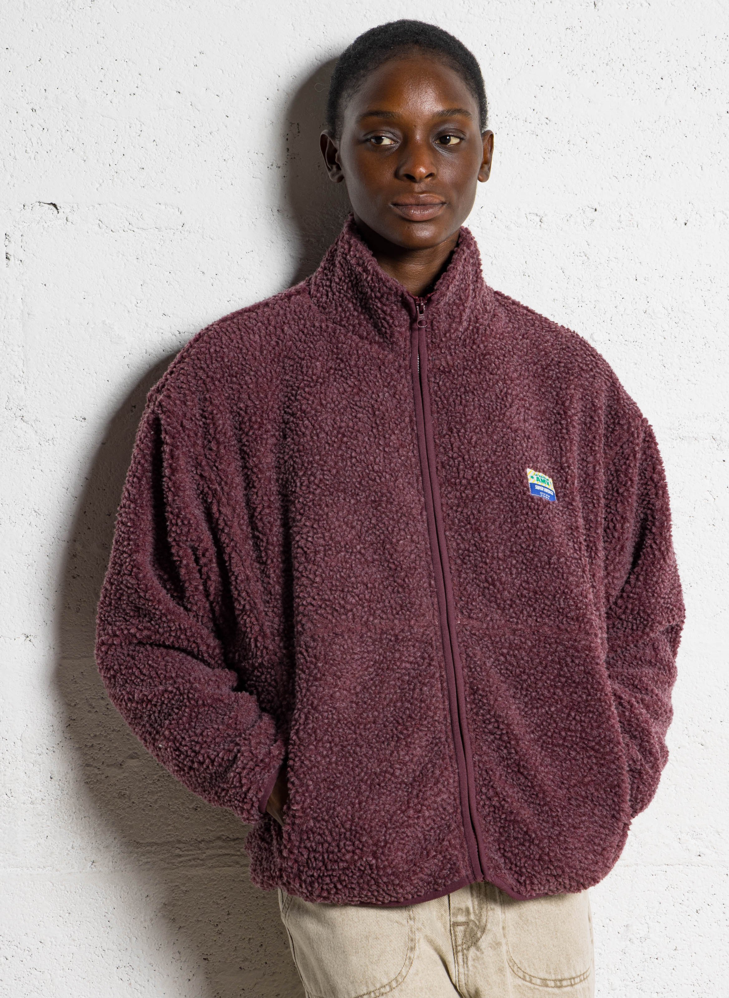 Fleecejacke mit Reißverschluss AMERICAN VINTAGE