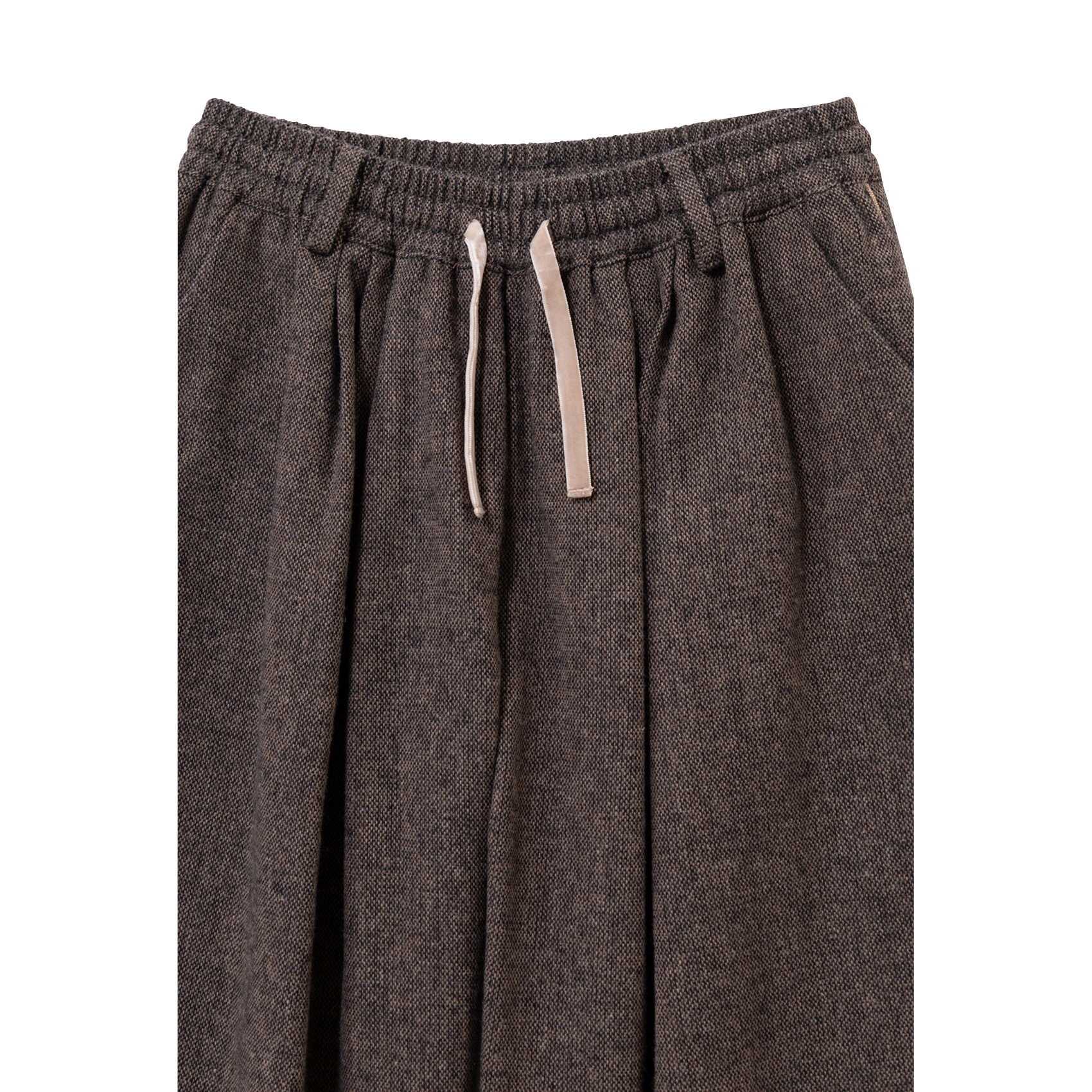 Pantalon large en flanelle IKKS JUNIOR Marron