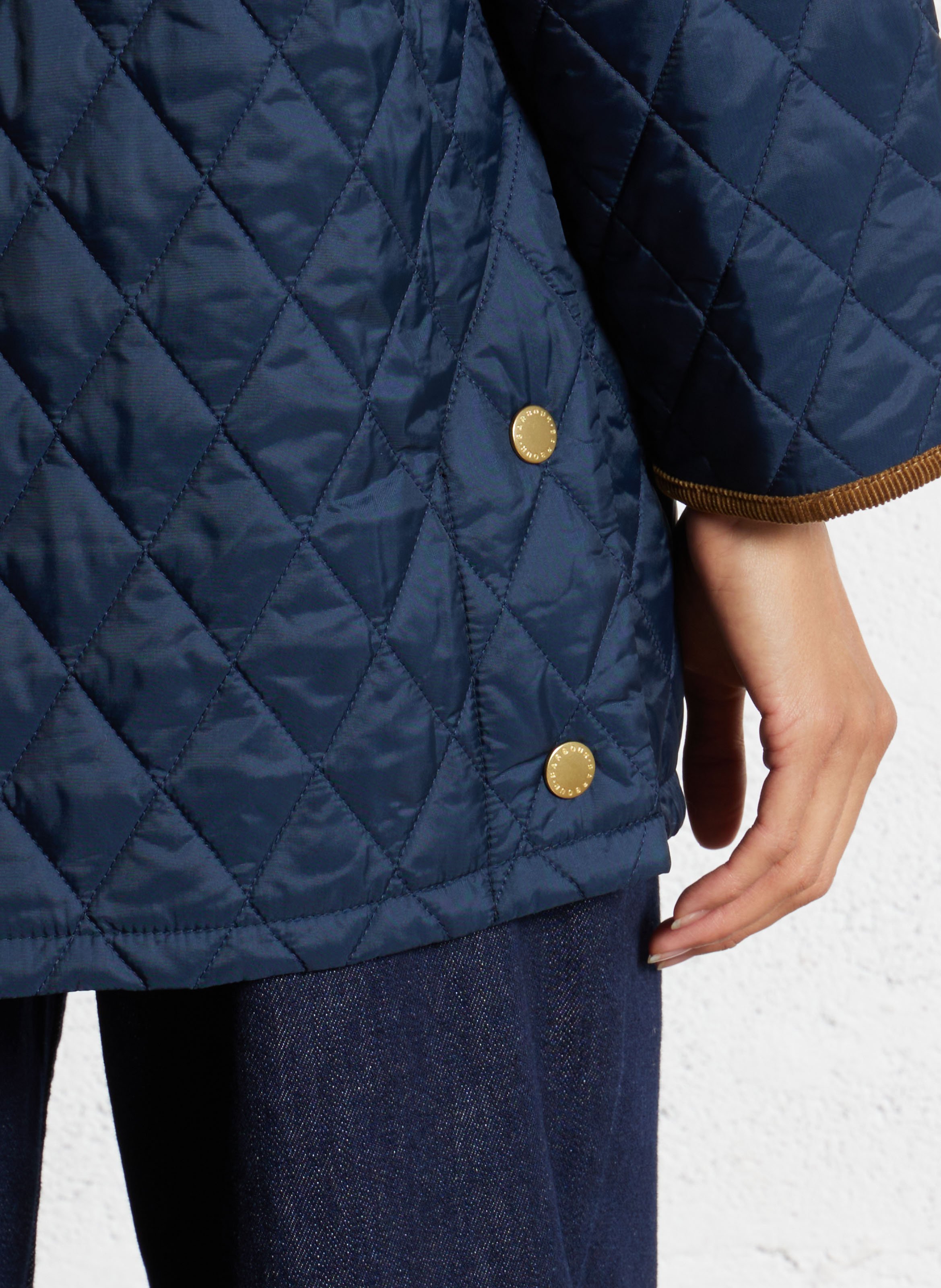 Blouson matelassé col classique  BARBOUR Bleu