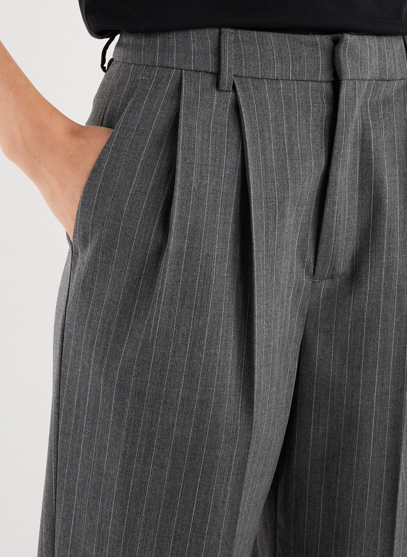Tailoring striped pants SAISON 1865 Grey