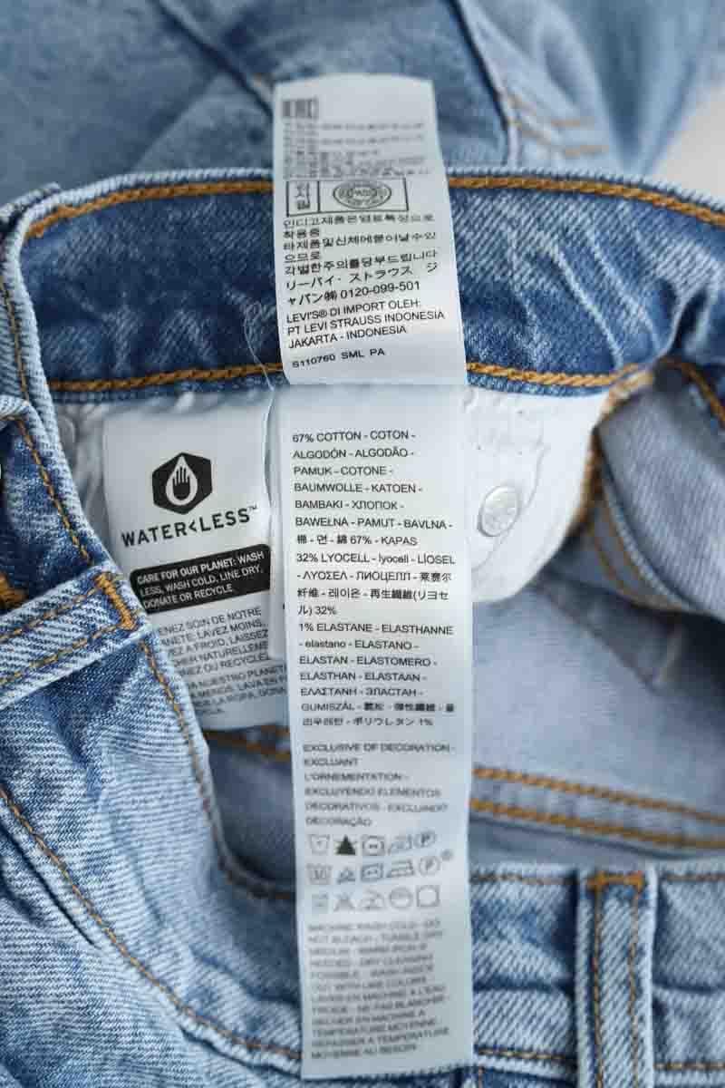 Cotton straight jeans LEVI'S - Seconde main Blue