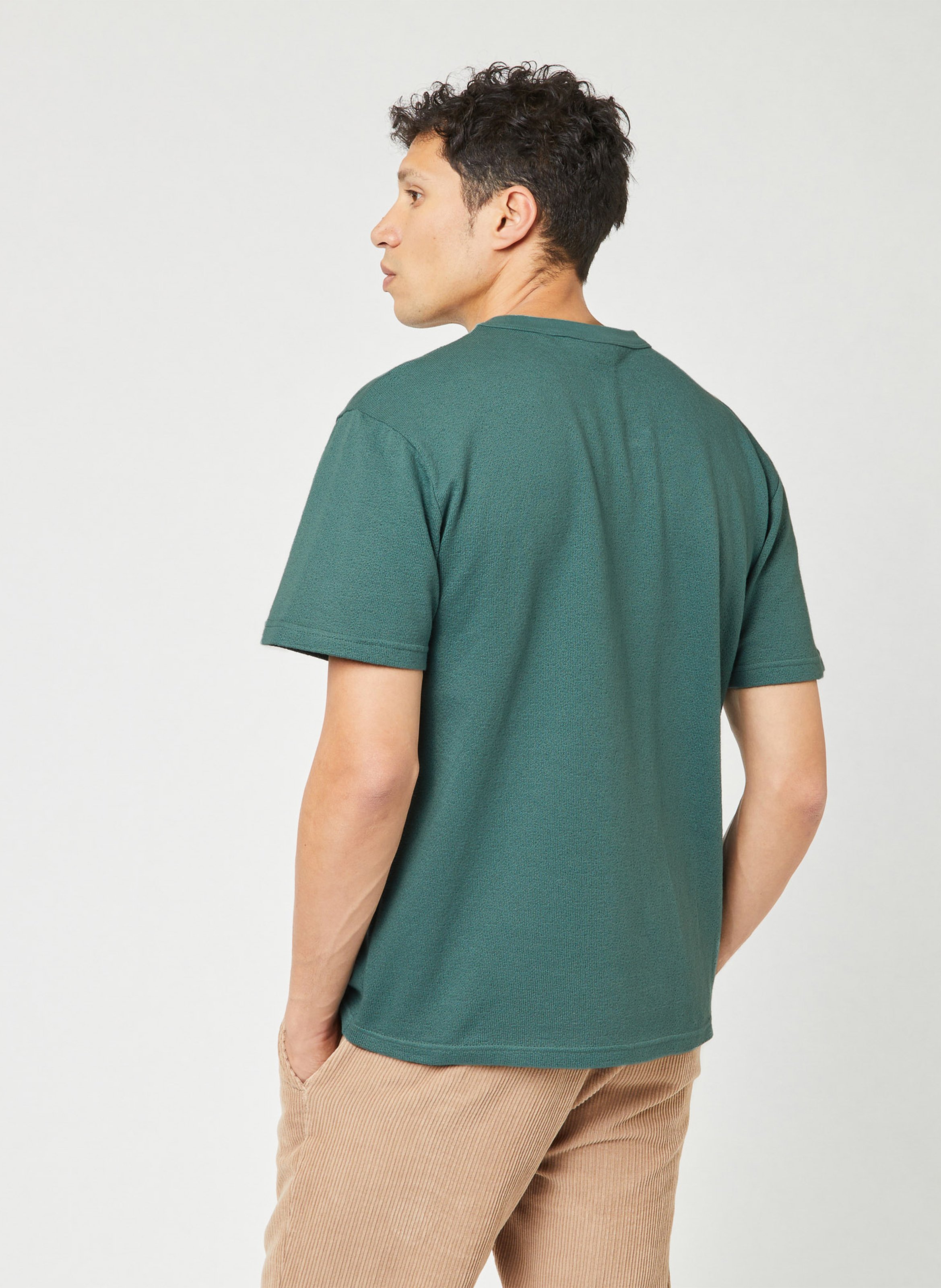 T-Shirt mit kurzen Ärmeln und Logo FAGUO Grun