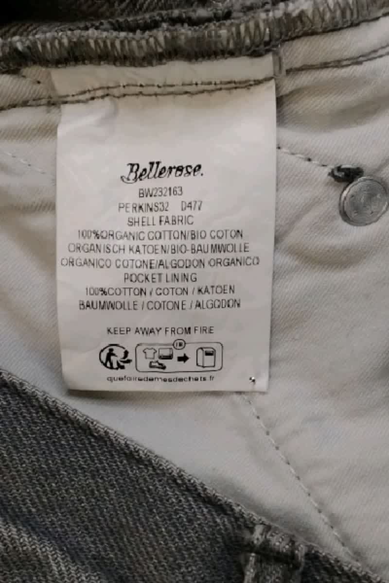 - Straight-leg jeans
- 5 pockets
- Straight cut
- Faded effect BELLEROSE - Seconde Main Grey