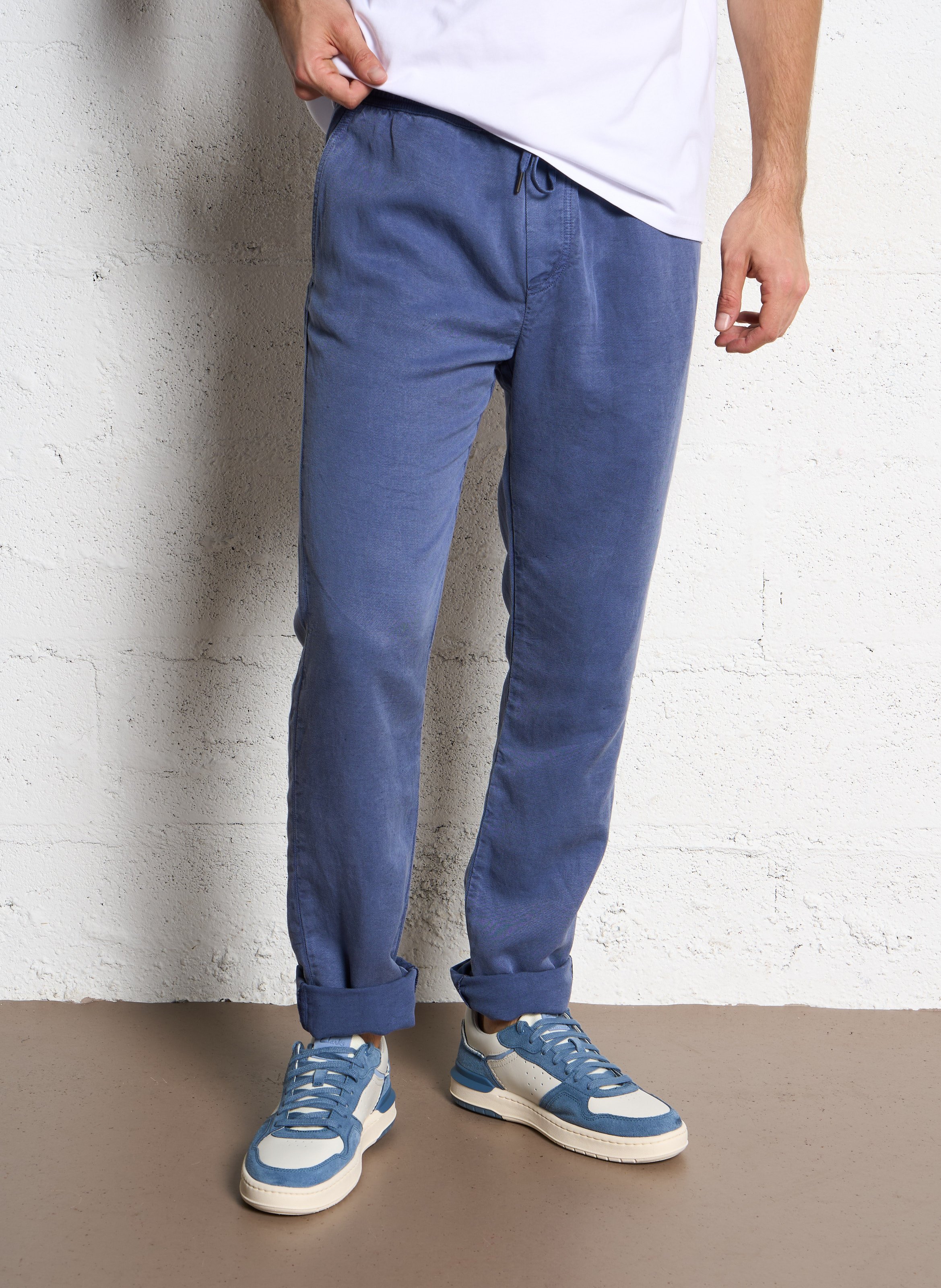 Pantalon droit IKKS Bleu