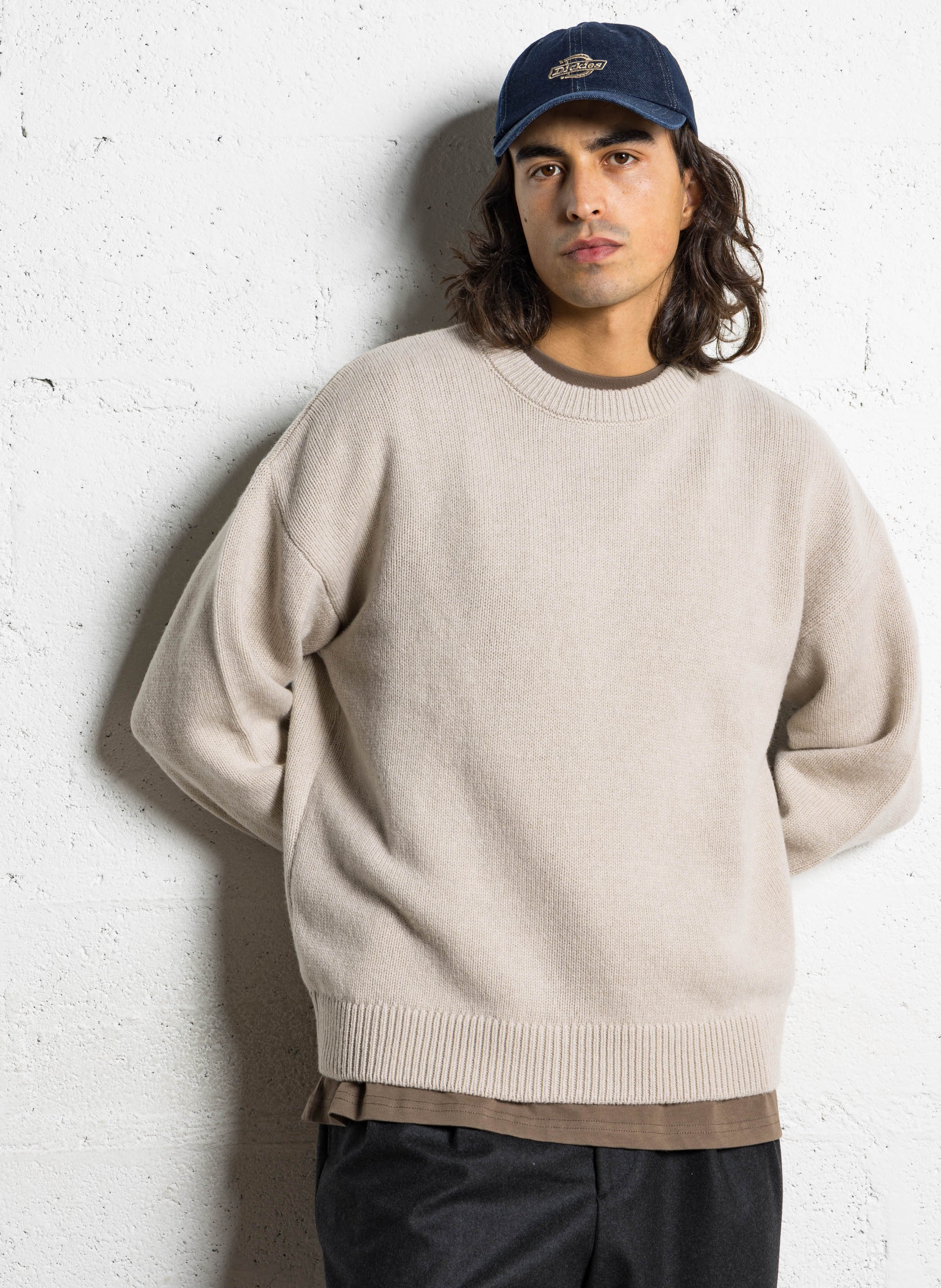 Oversized ronde hals trui van gerecycleerde wol COLORFUL STANDARD