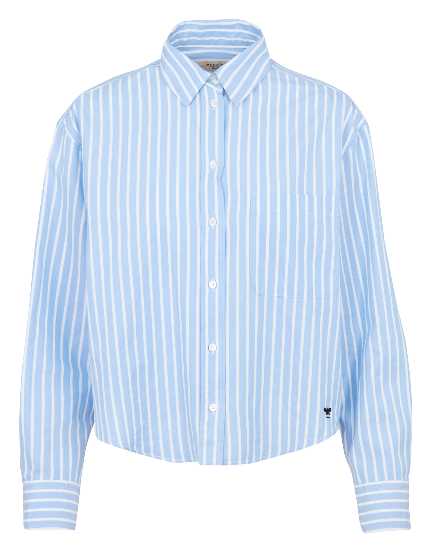 Chemise oversize col classique en coton MAX MARA WEEK END Bleu