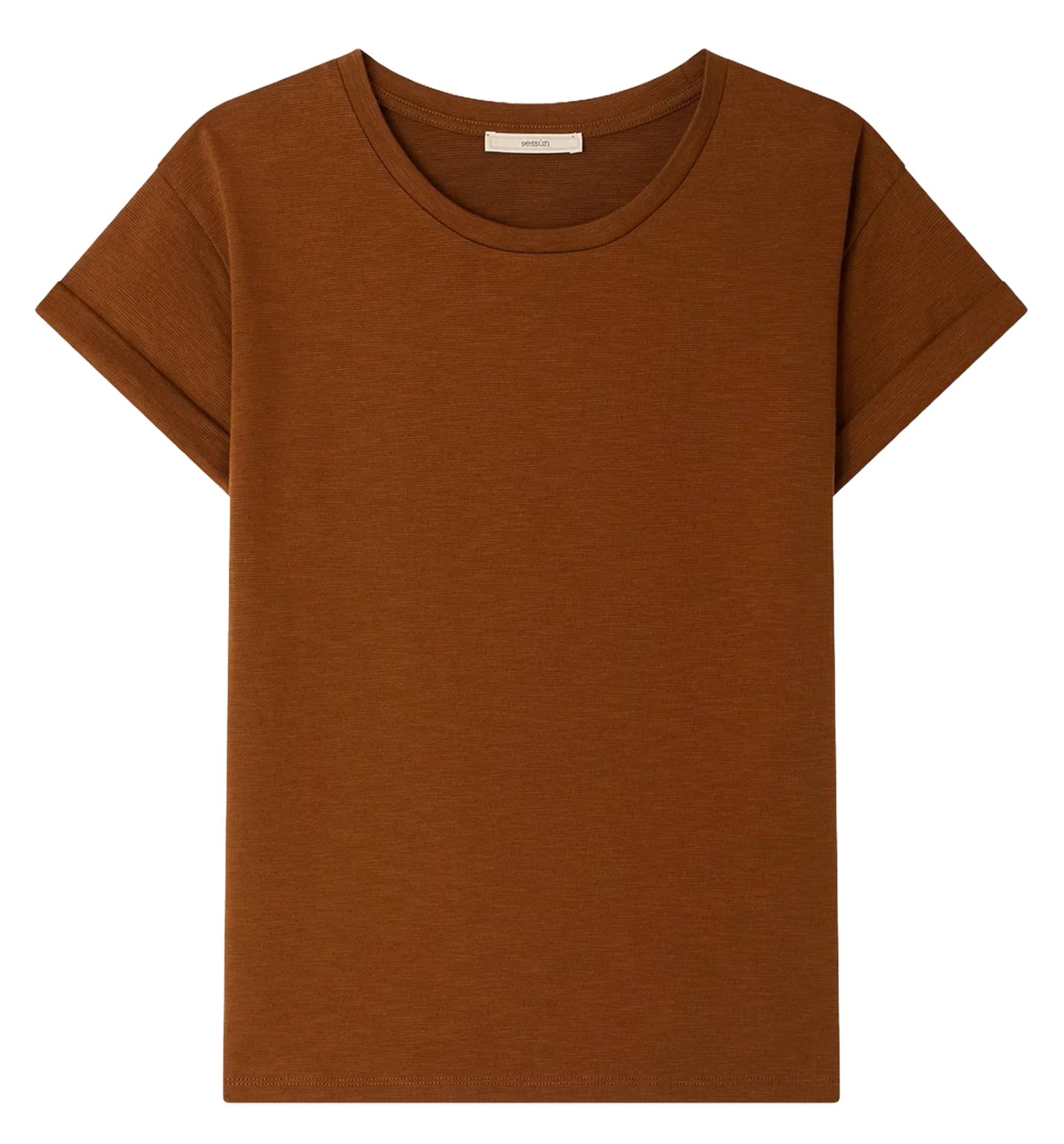 Jacksonville - T-Shirt mit Rundhalsausschnitt aus Baumwoll-Mix SESSUN Braun