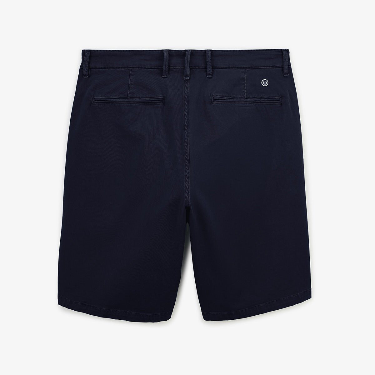 Straight cut Bermuda shorts in stretch cotton SERGE BLANCO Blue