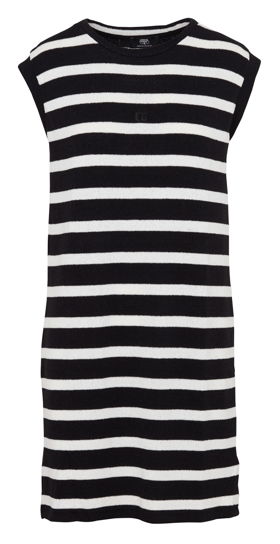 Straight round-neck dress LE TEMPS DES CERISES Black