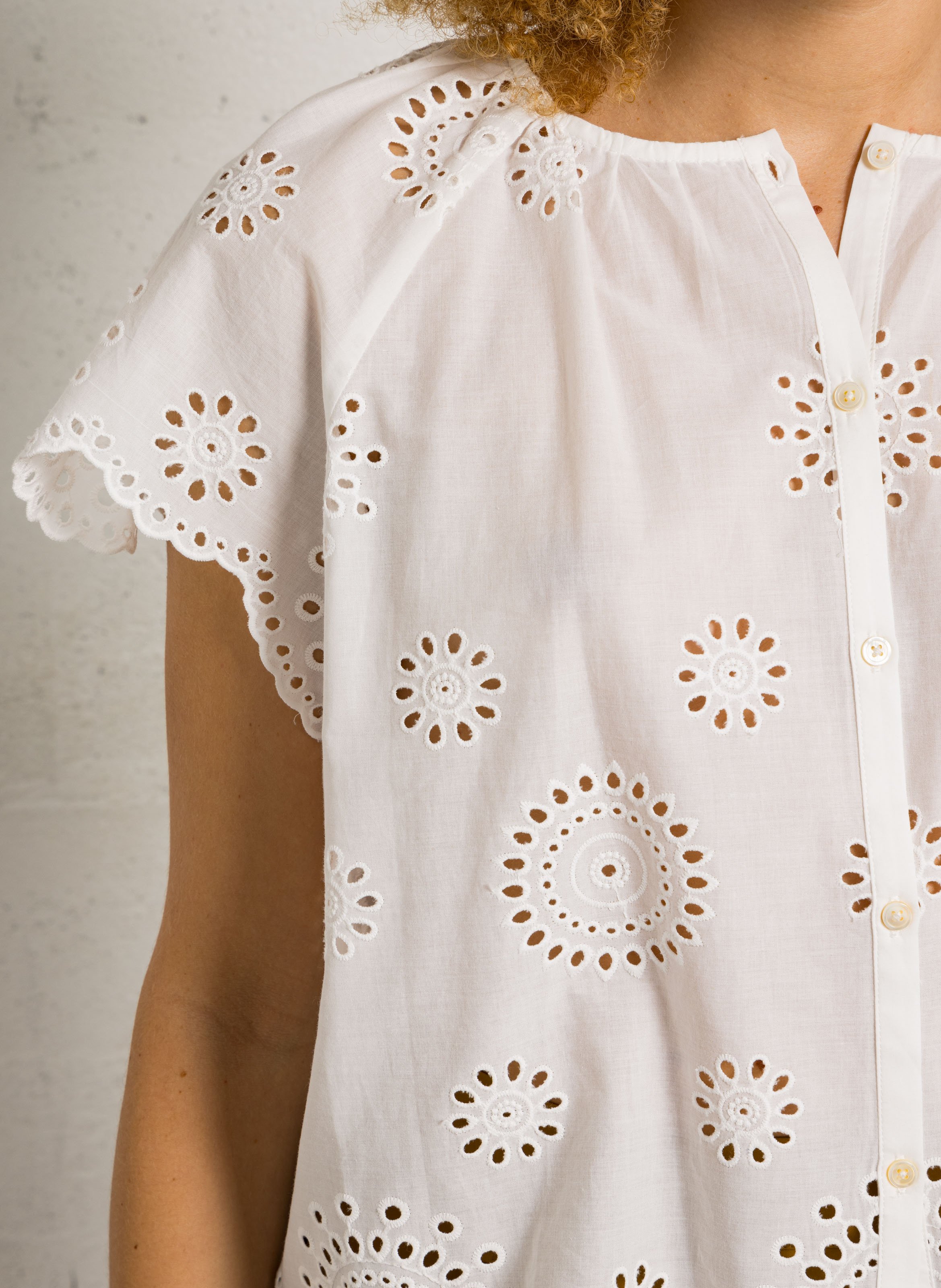 Loose-fit cotton shirt JC SOPHIE White