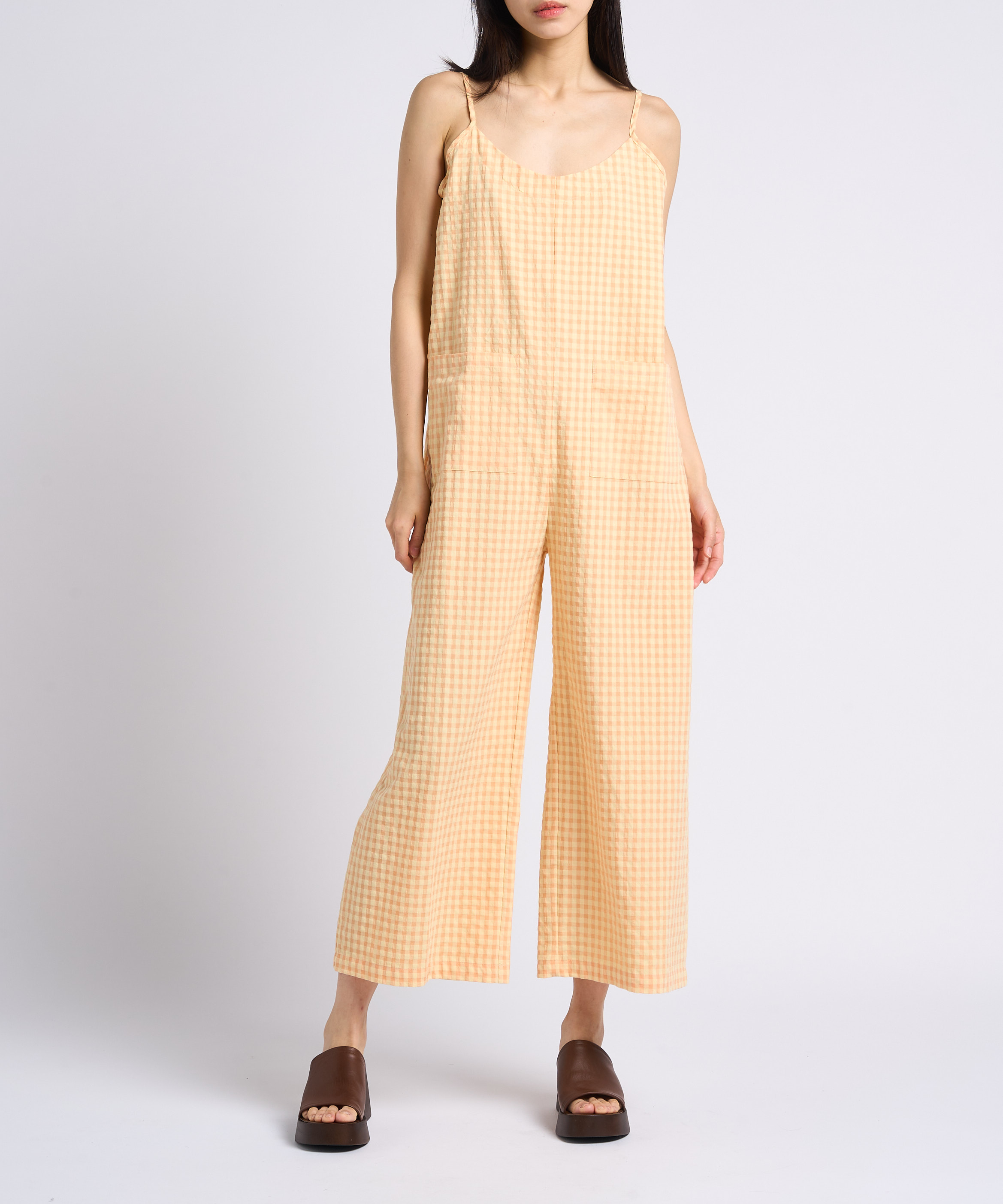 Leder-Mules mit Keilabsatz JONAK Braun