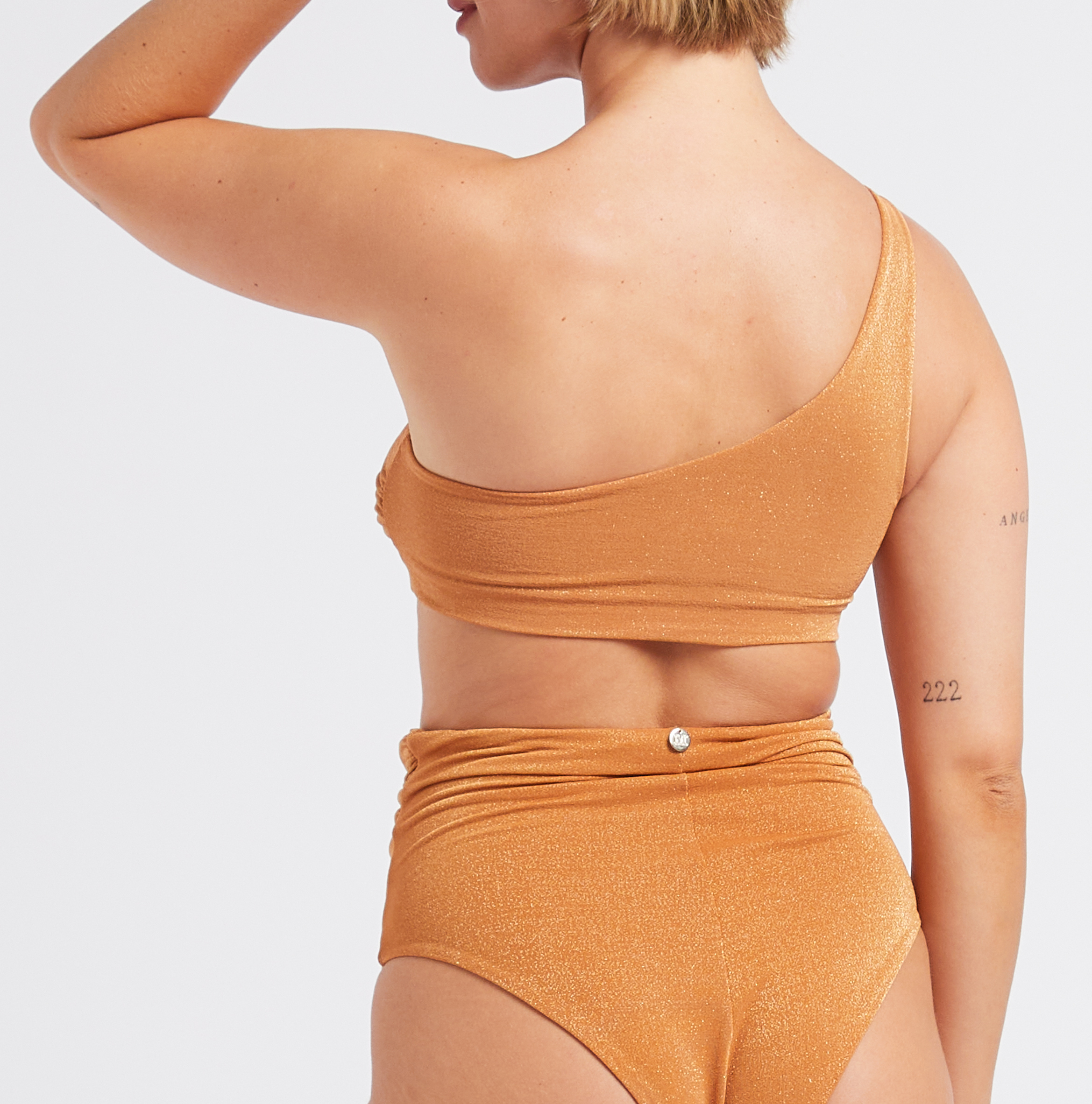 Lurex bikini top MAX MARA LEISURE Orange
