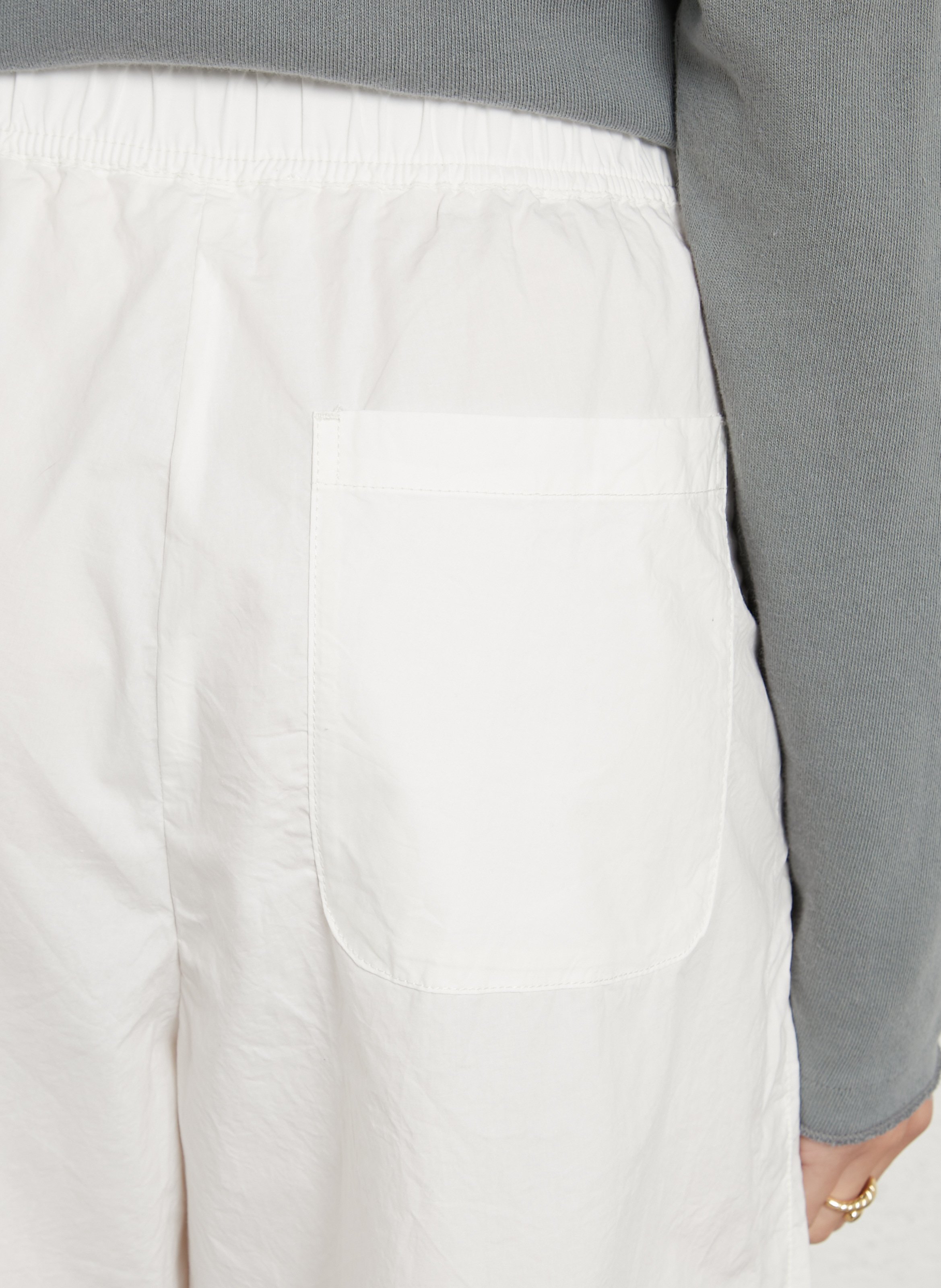Hoge taille effen joggingbroek AMERICAN VINTAGE Wit