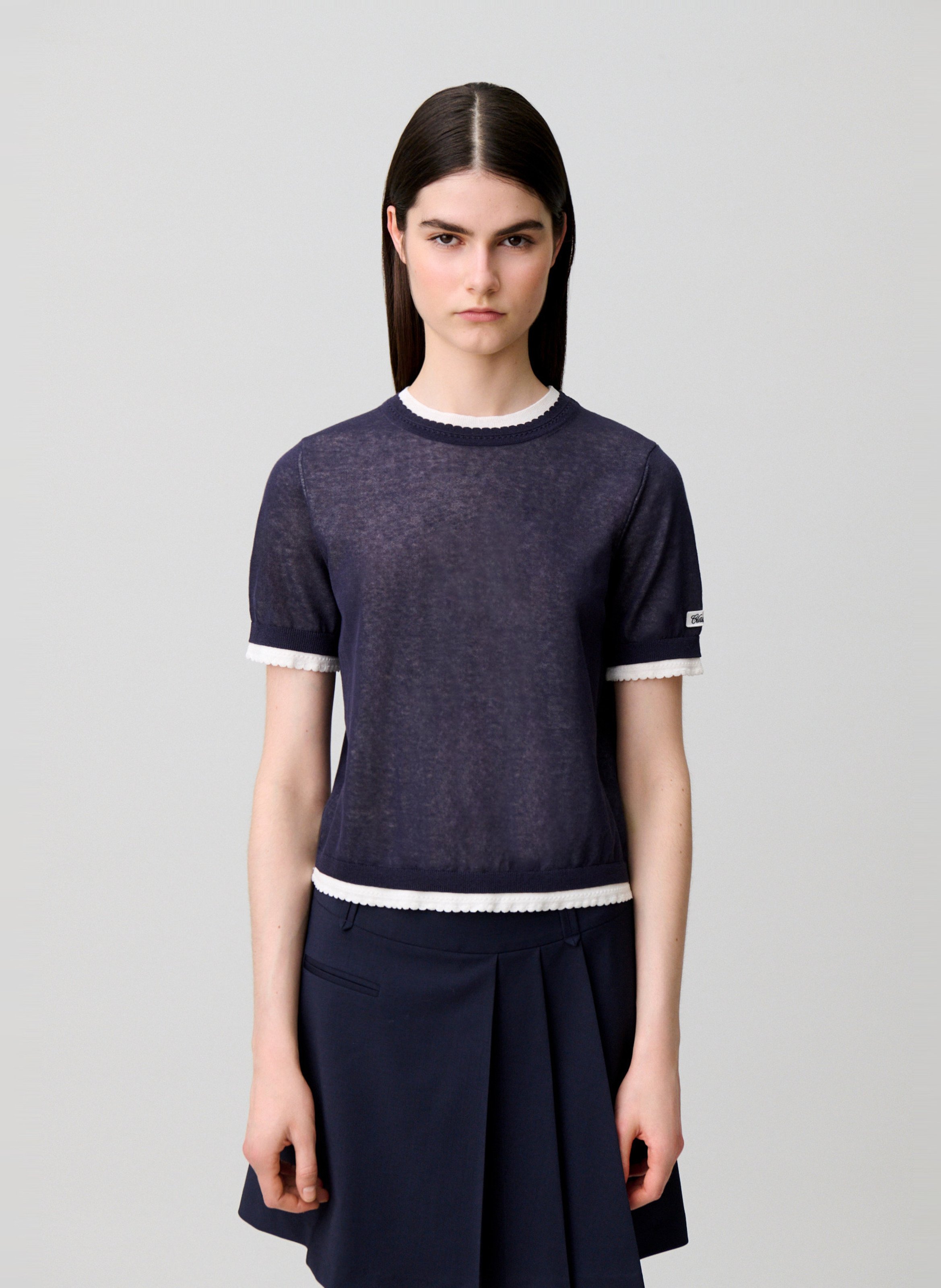 Rechte trui | katoenblend CLAUDIE PIERLOT