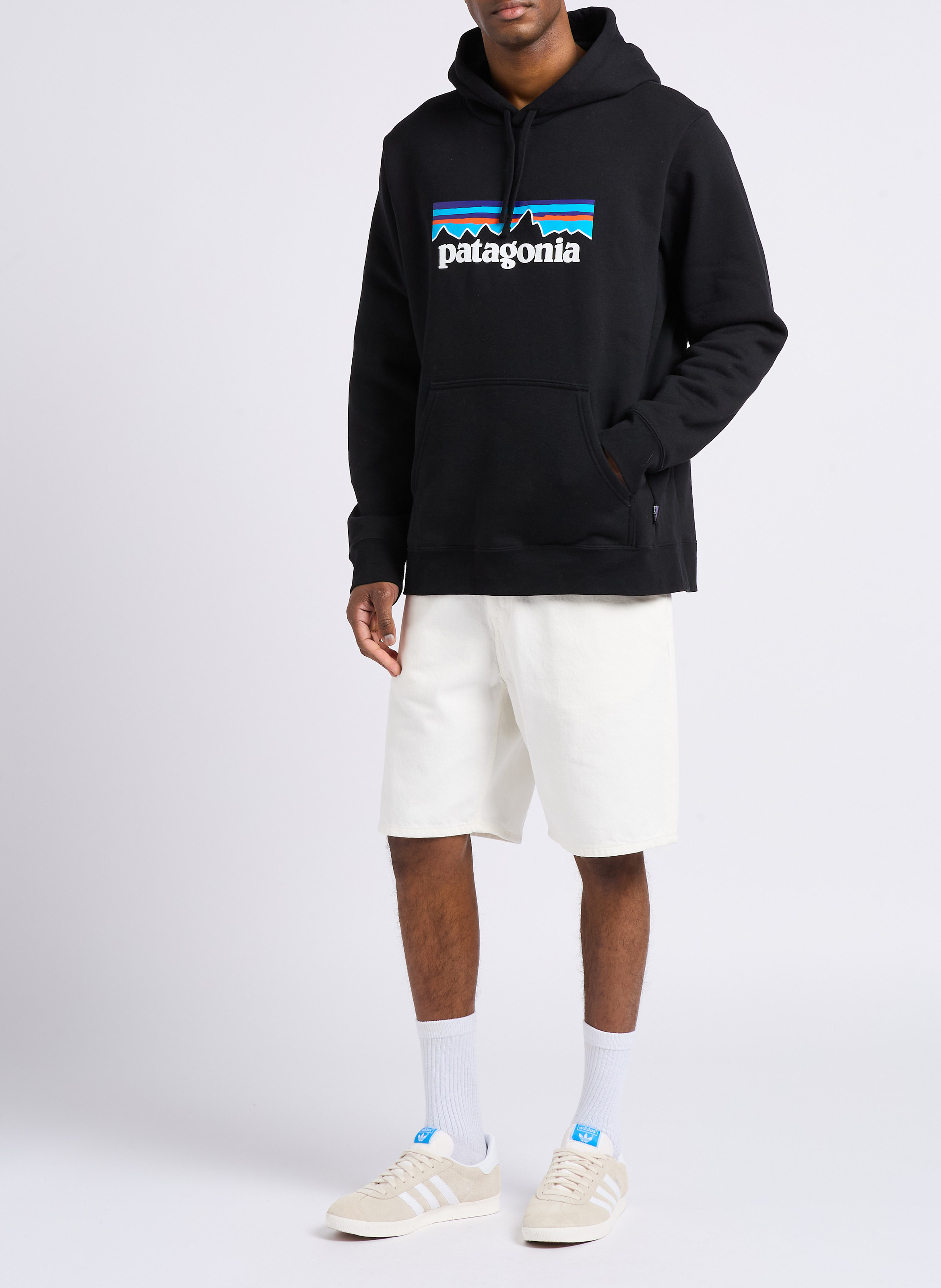 Sweat à capuche oversize en coton mélangé PATAGONIA Noir