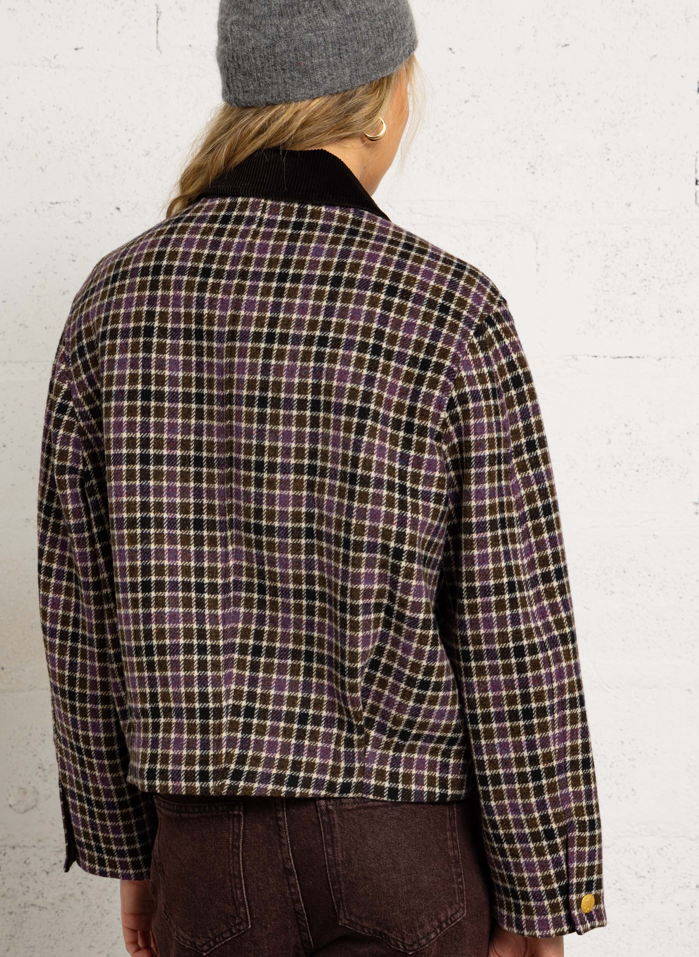 Oversized wool jacket DES PETITS HAUTS Multicolored