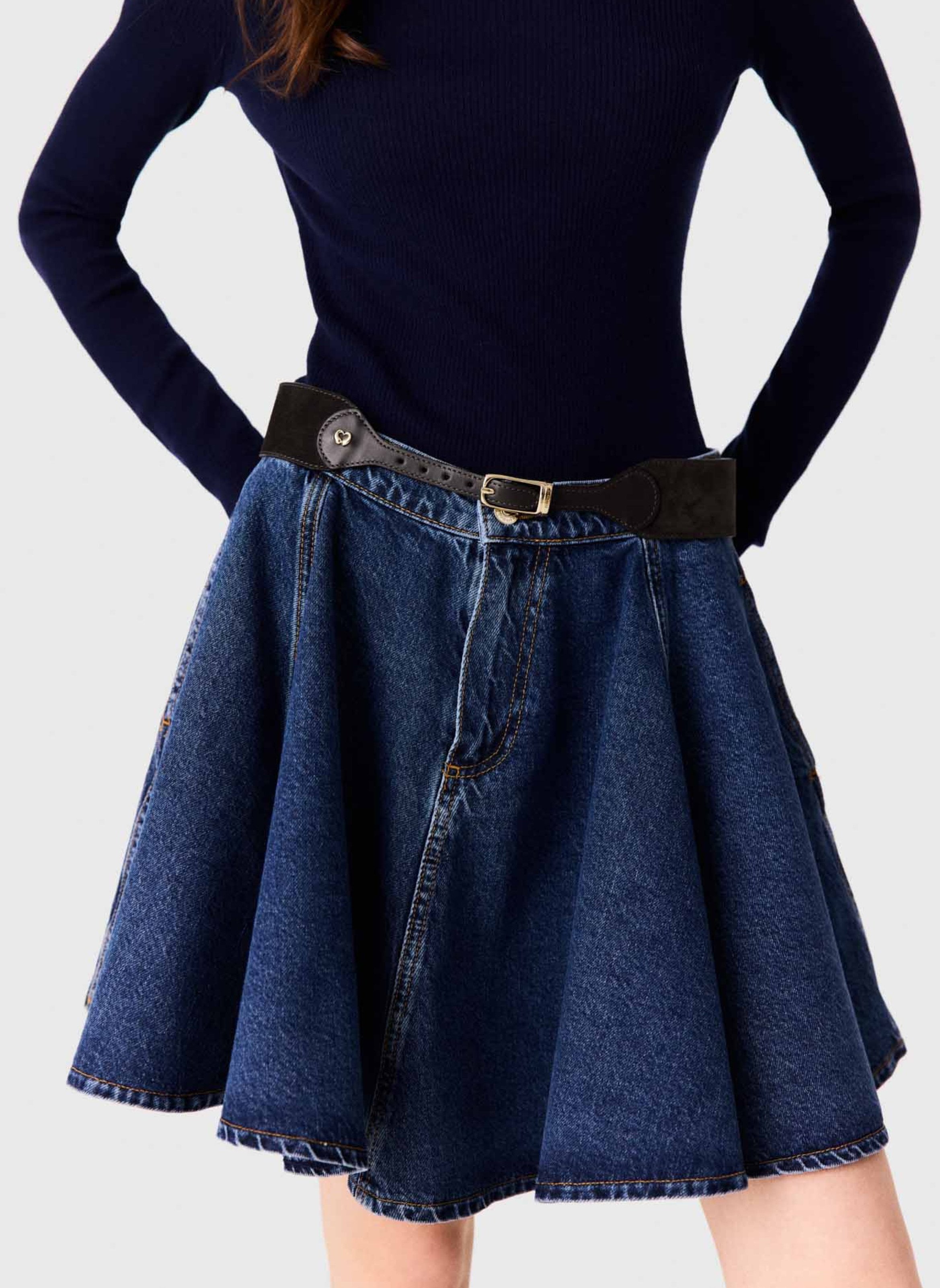 Ceinture en cuir MAJE Marron