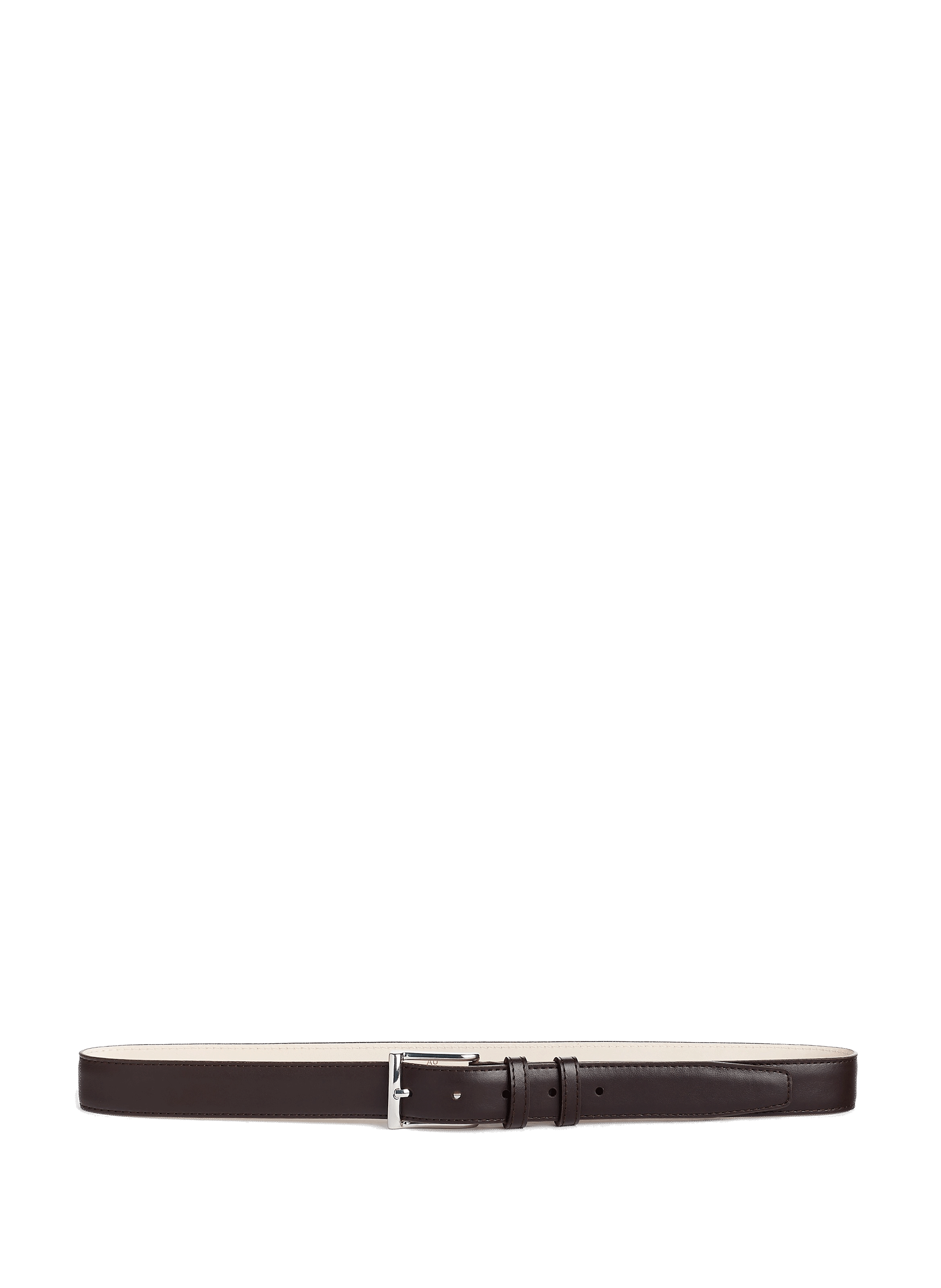 Smooth 30mm cowhide leather belt PT17337B AU PRINTEMPS PARIS Brown