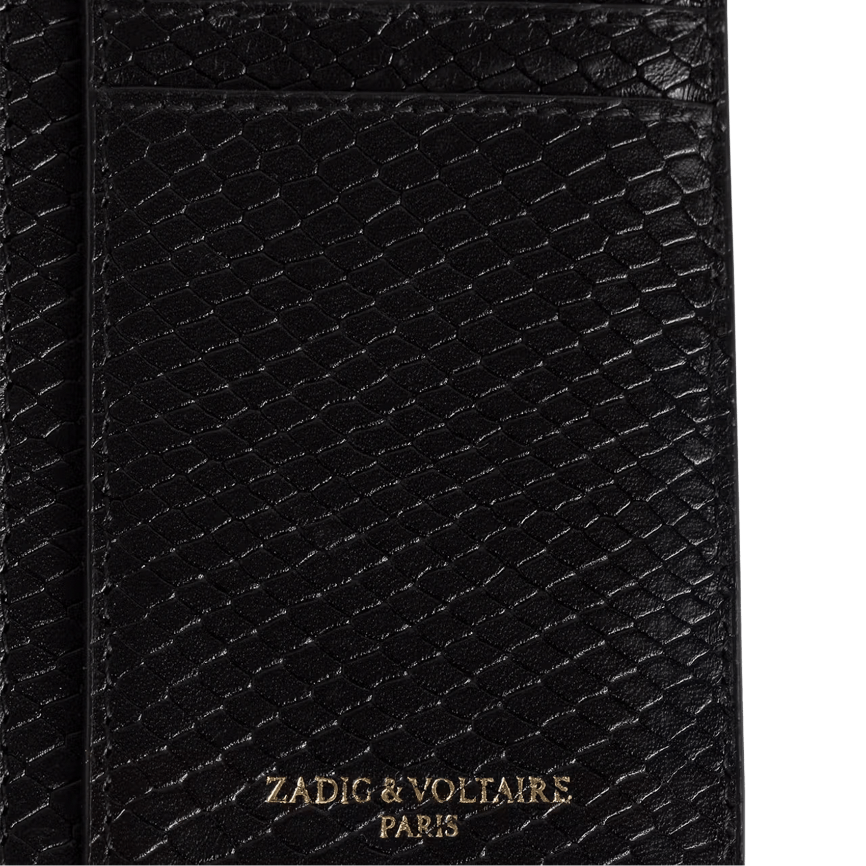 Portefeuilles en cuir effet python ZADIG&VOLTAIRE Noir