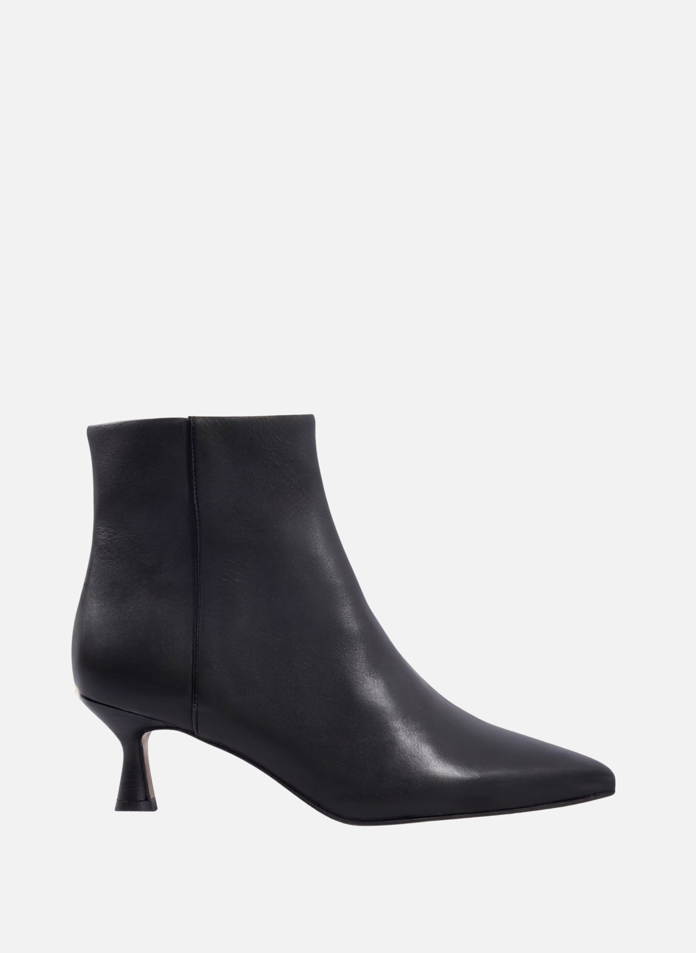 BOTTINES POINTUES ISAURE leather JULES & JENN Black