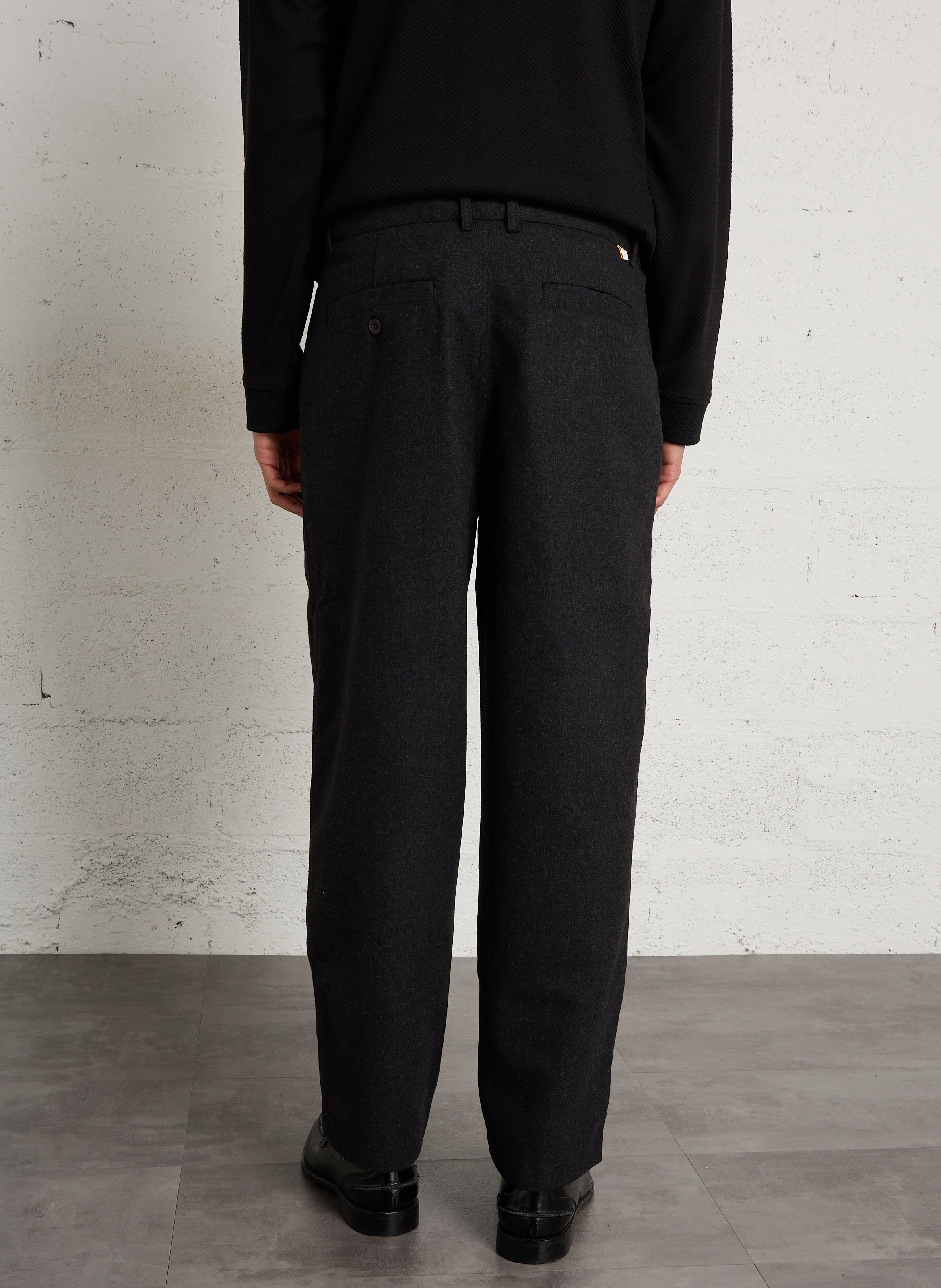 Pantalon droit uni FARAH Noir