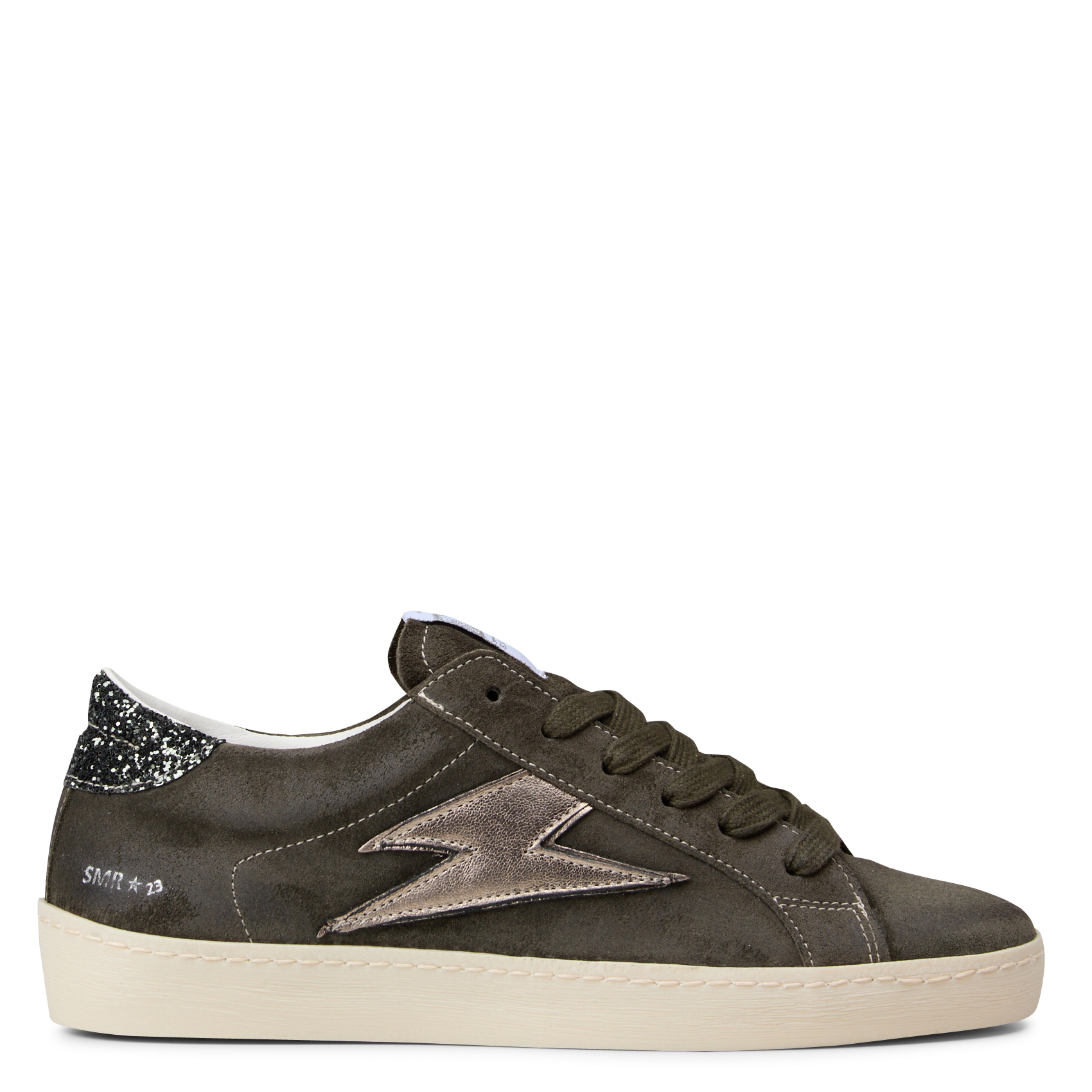 Lage sneakers van gemengd leer SEMERDJIAN - SMR Kaki