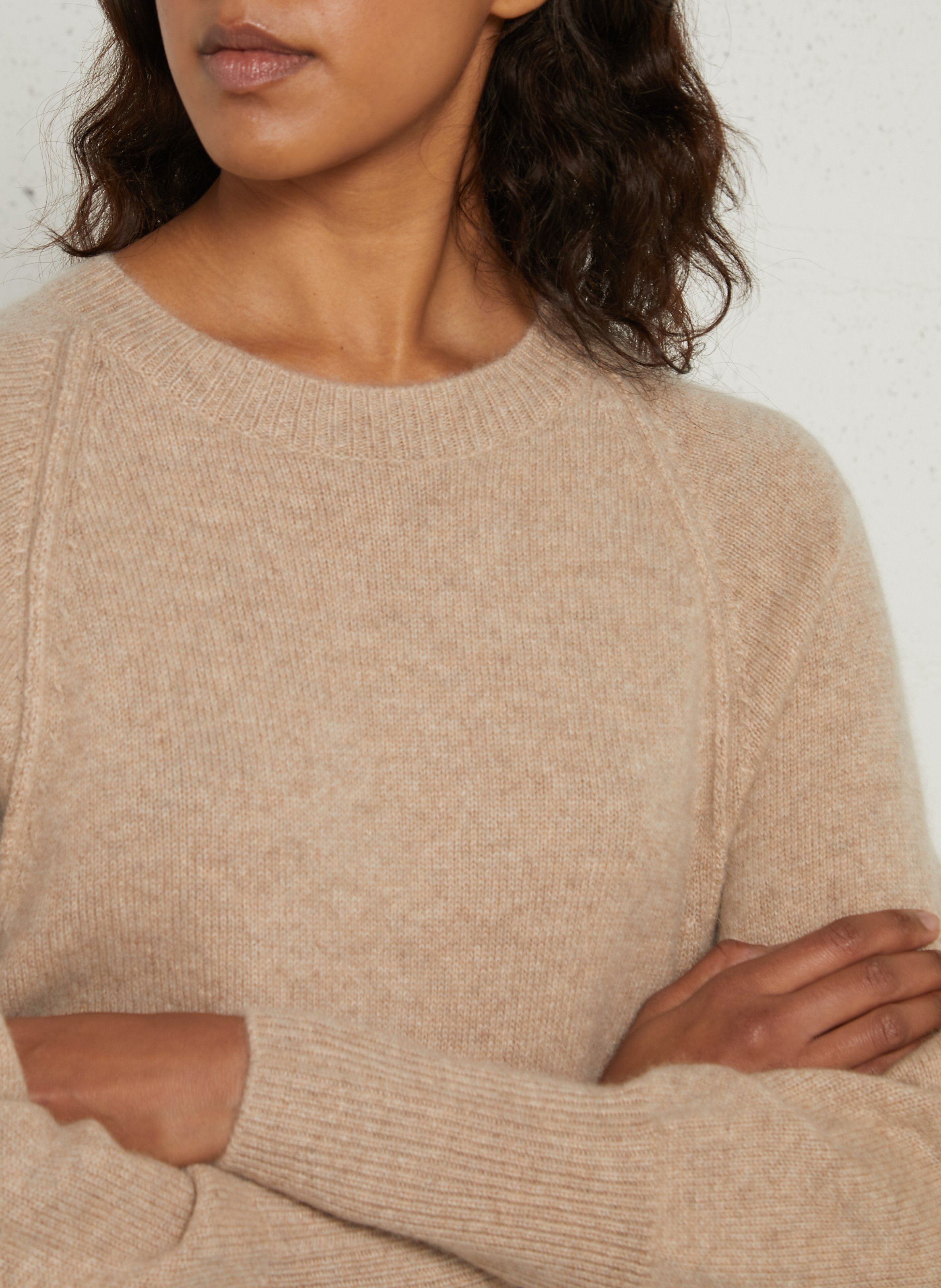Gerades Kaschmir-Pulloverkleid MAISON 123 Grau