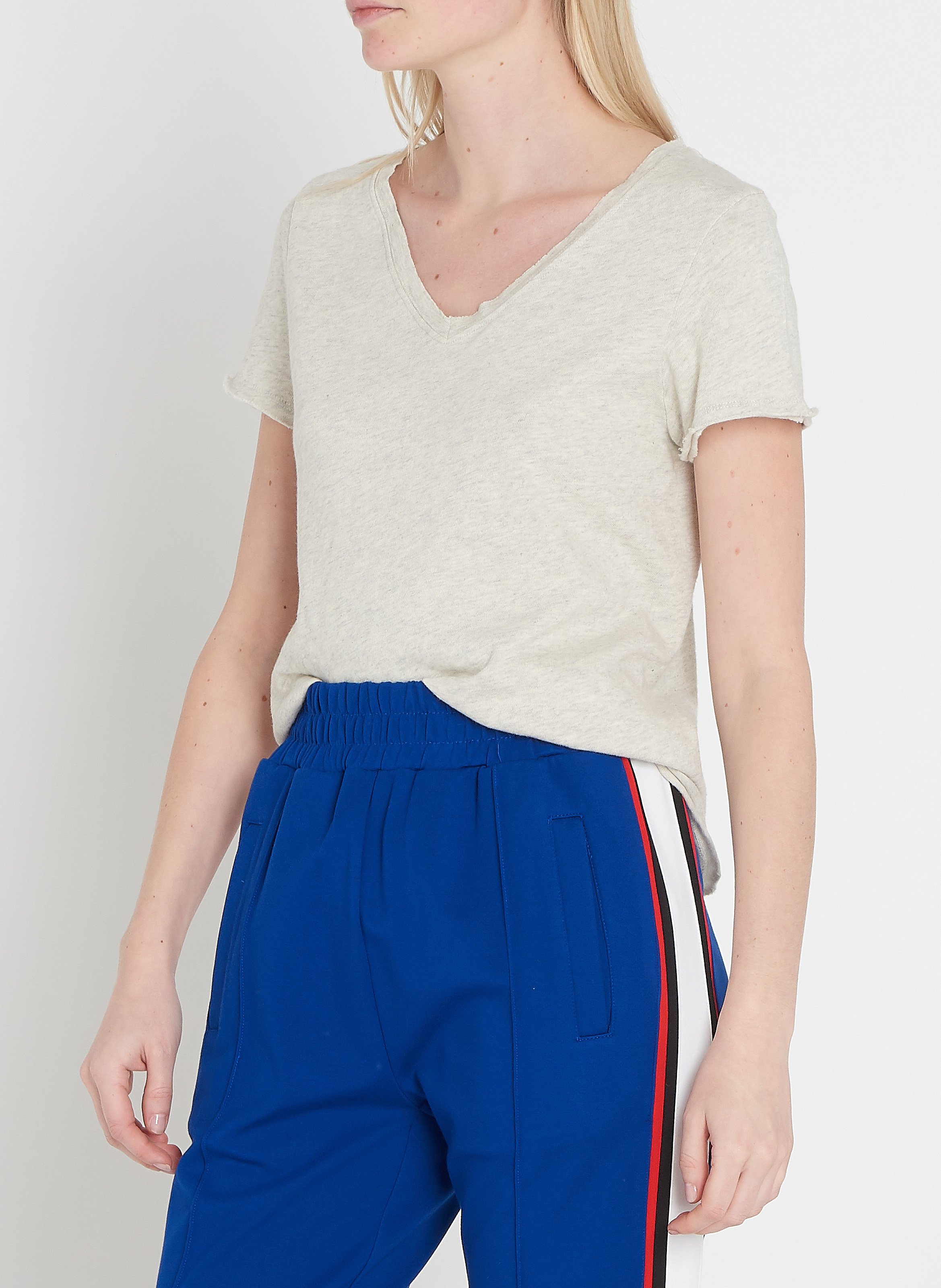 V-neck cotton T-shirt AMERICAN VINTAGE