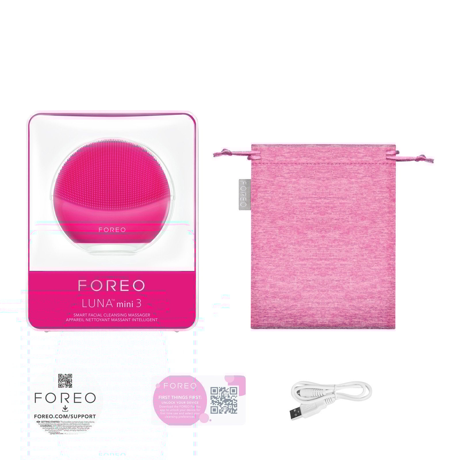 LUNA (TM) Mini 3 FOREO Fuschia