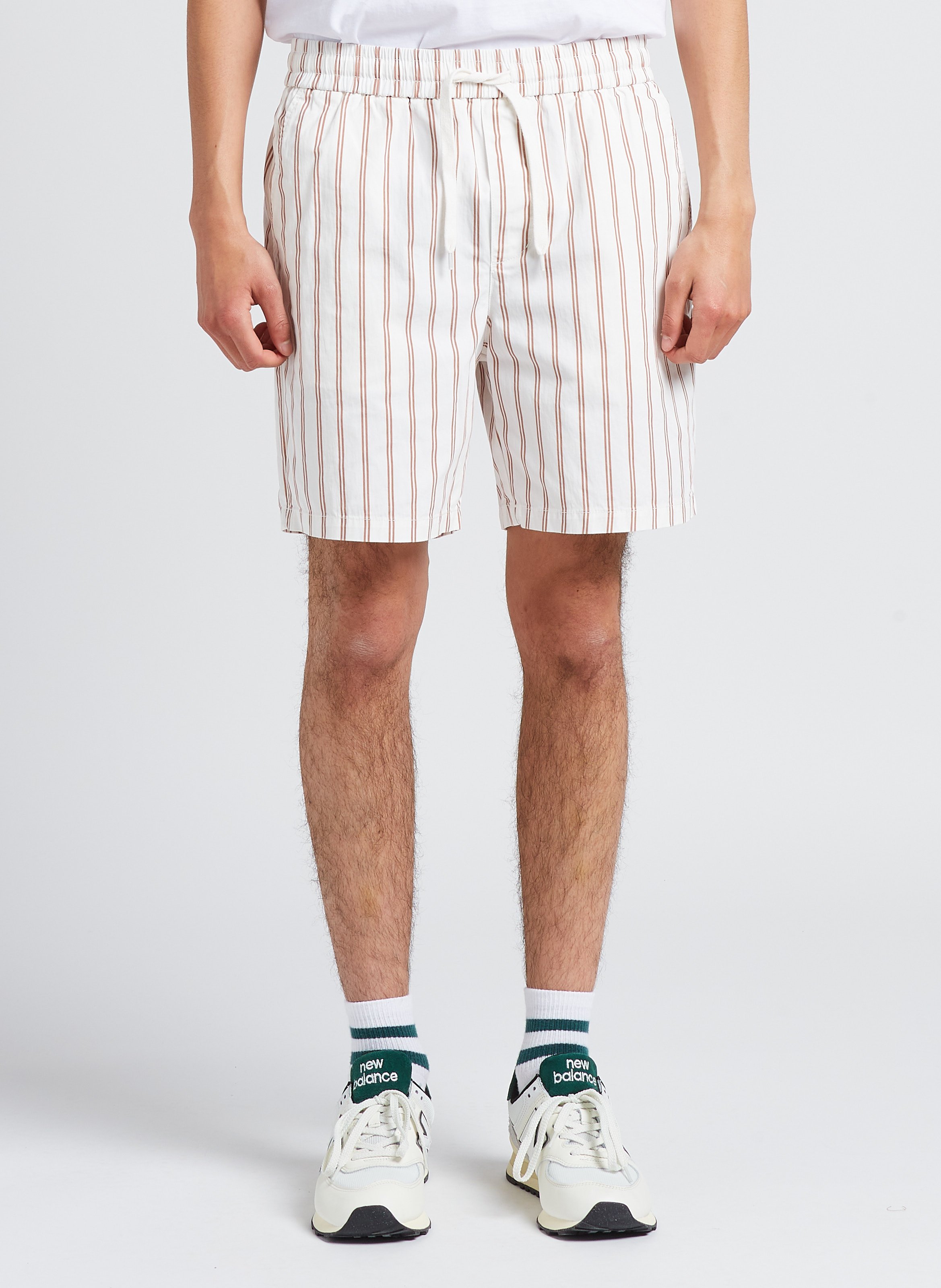 Shorts, Regular Fit, aus gestreifter Baumwolle MINIMUM Mehrfarbig