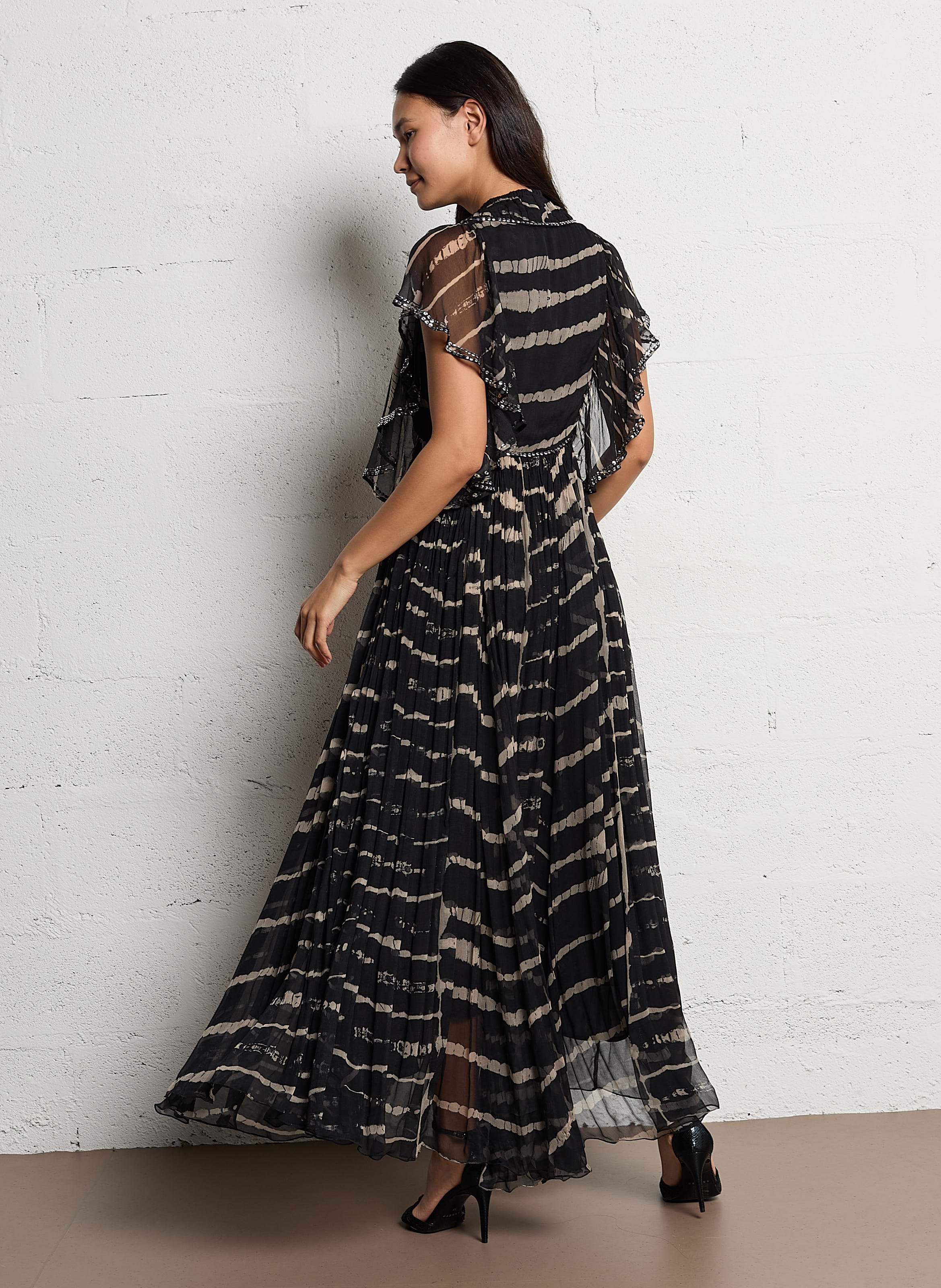 Atlas - Oversize-Pullover mit V-Ausschnitt MES DEMOISELLES Schwarz