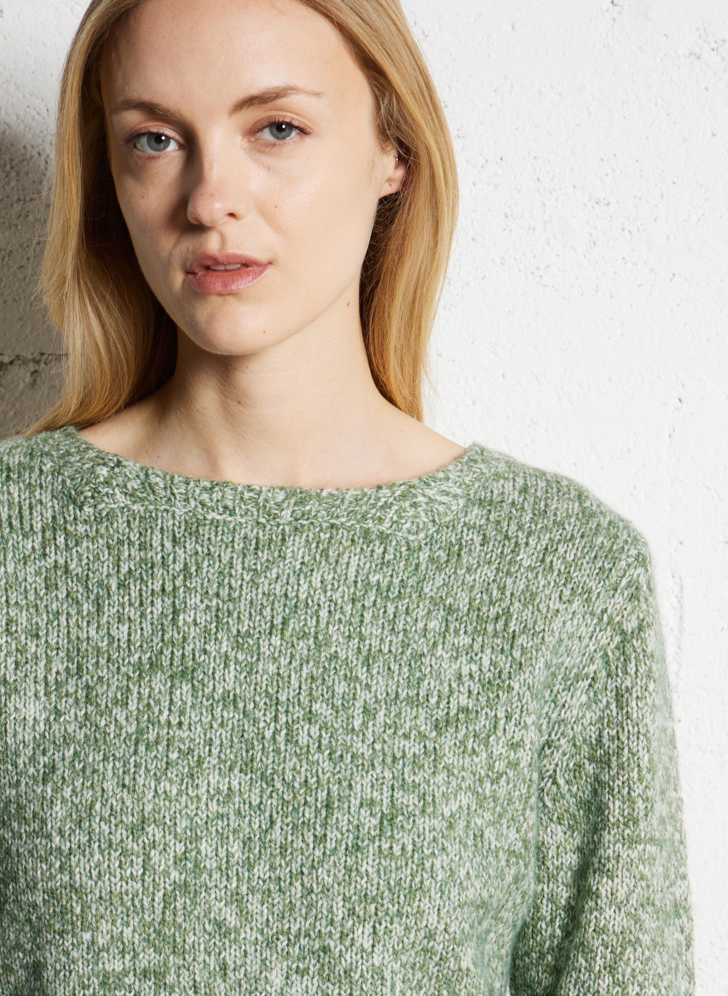 Pull droit en maille tricotée NICE THINGS Vert
