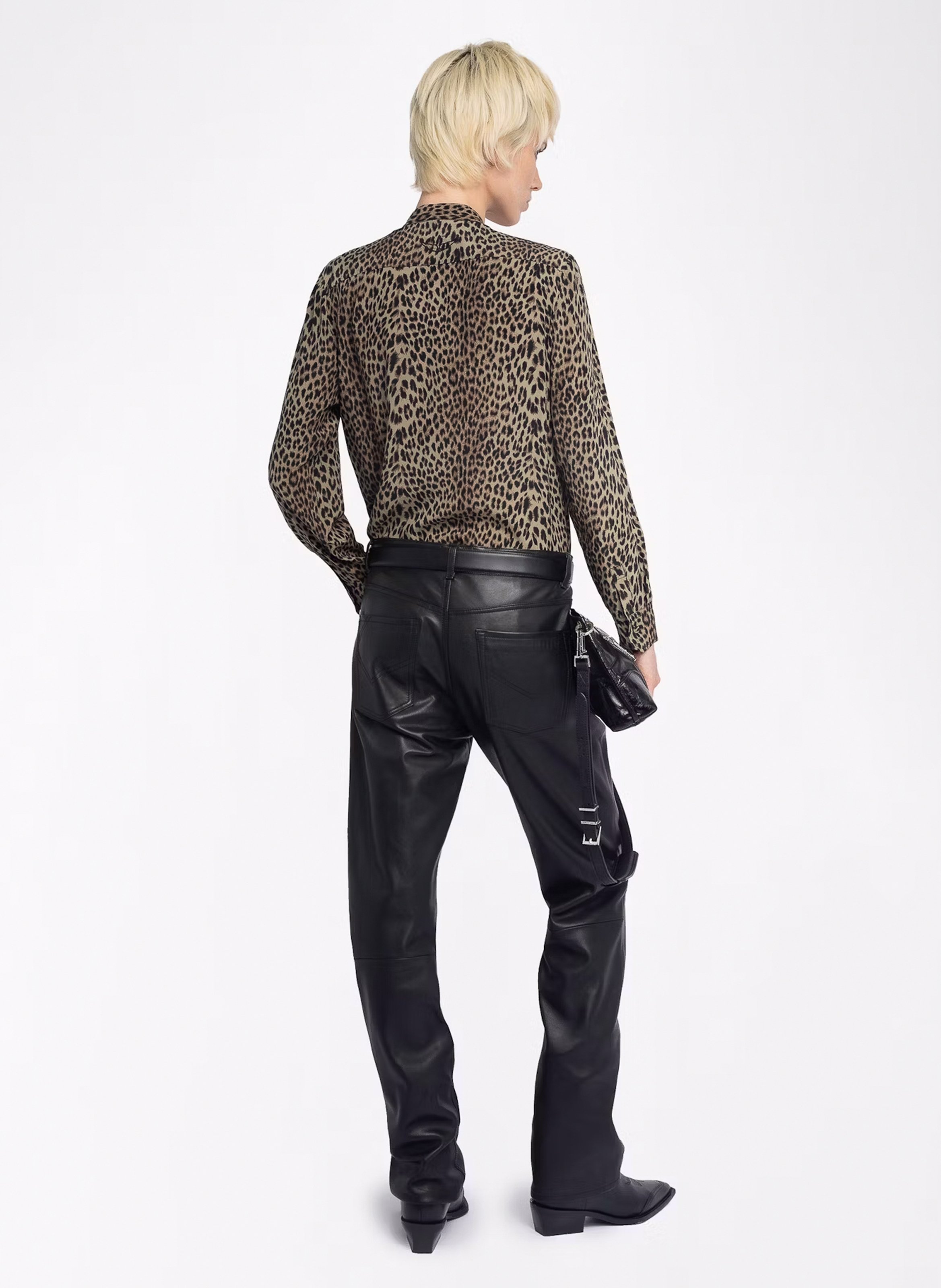 Chemise en satin imprimé ZADIG&VOLTAIRE Vert