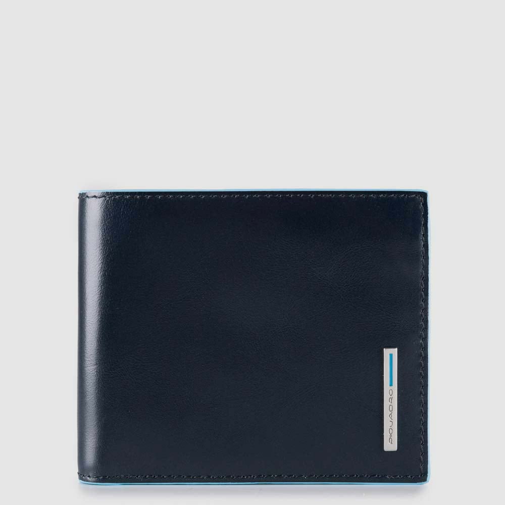 Babylon leather wallet PIQUADRO Blue