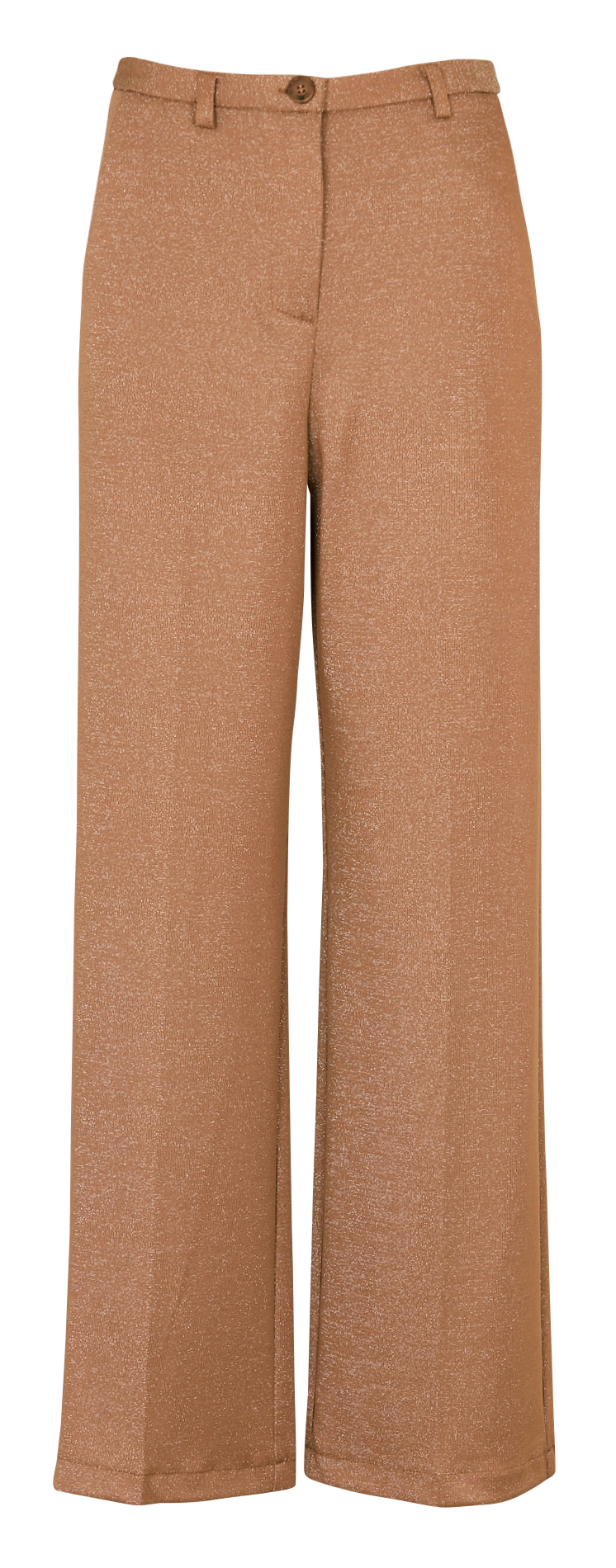 Pantalon droit métallisé IMPERIAL Marron
