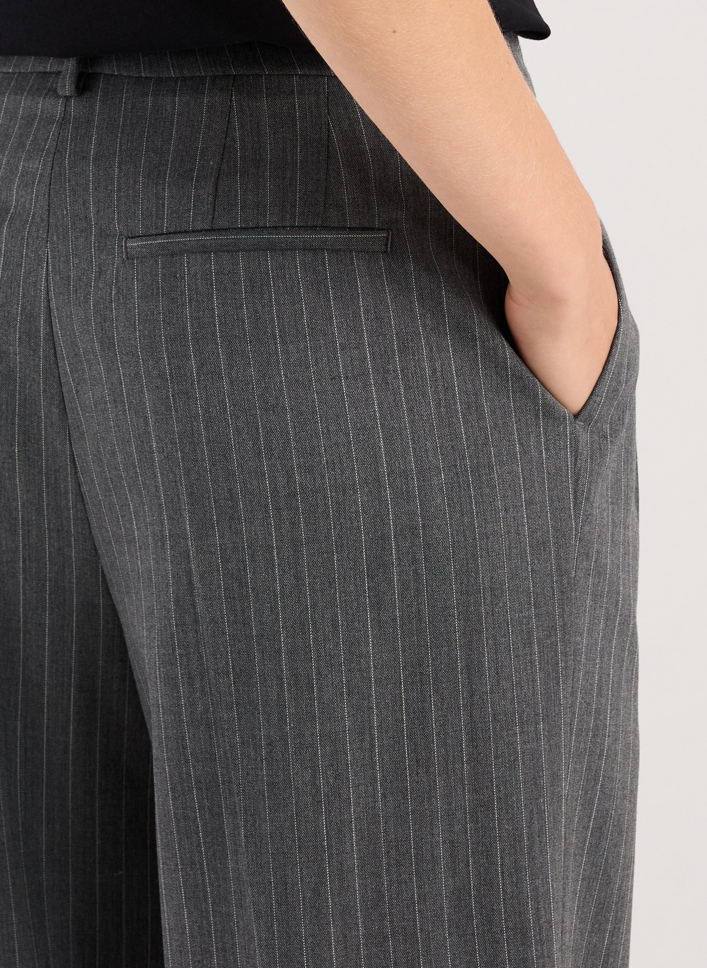 Tailoring striped pants SAISON 1865 Grey