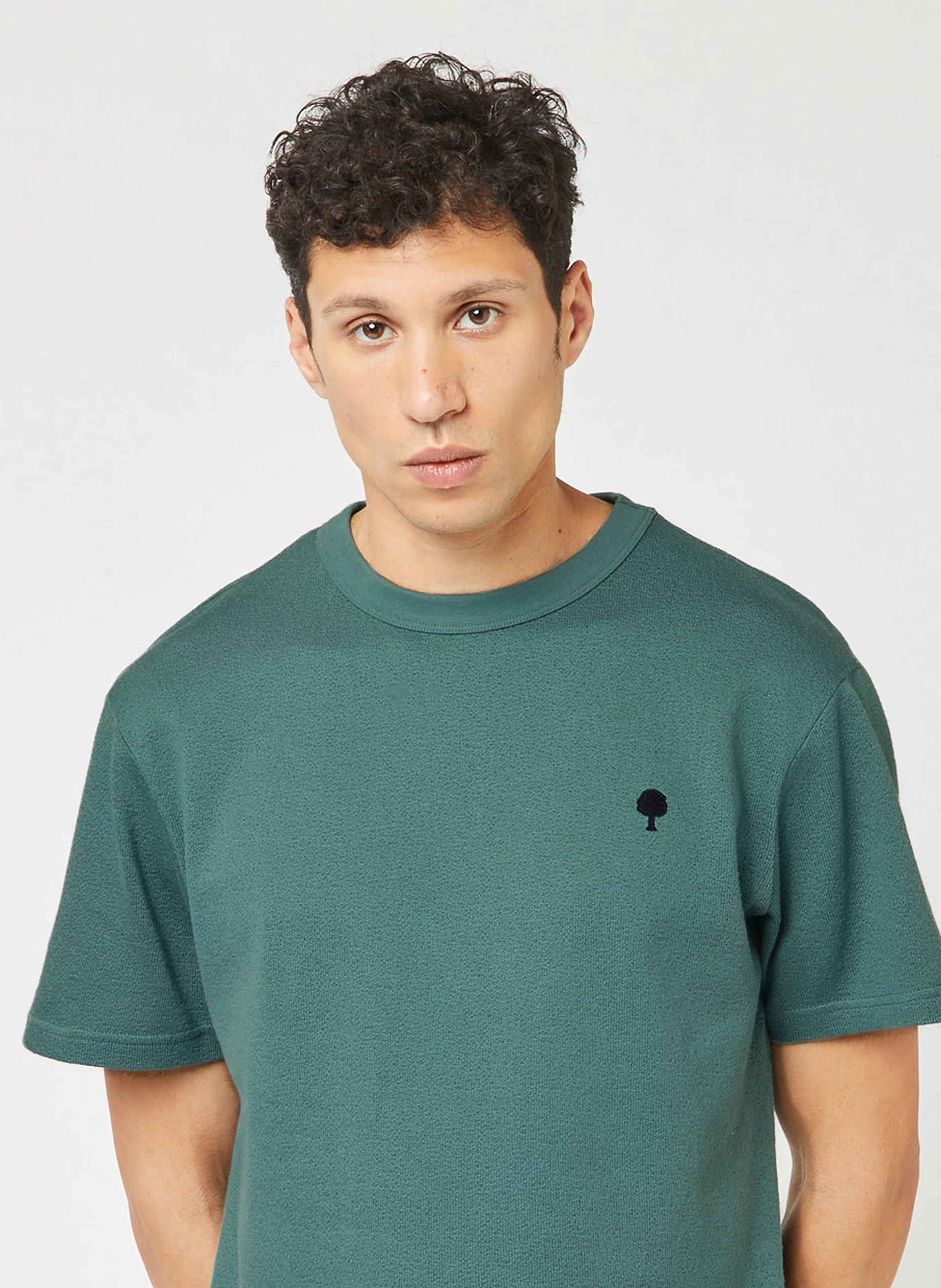 T-Shirt mit kurzen Ärmeln und Logo FAGUO Grun