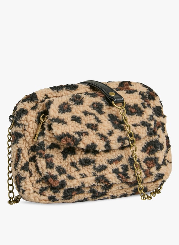 Sac Banane Bandoulière Fausse Fourrure Imprimé Léopard Avec Lettre 68cd4ab3b676d Sac Banane Bandoulière Fausse Fourrure Imprimé Léopard Avec Lettre 68cd4ab3b676d