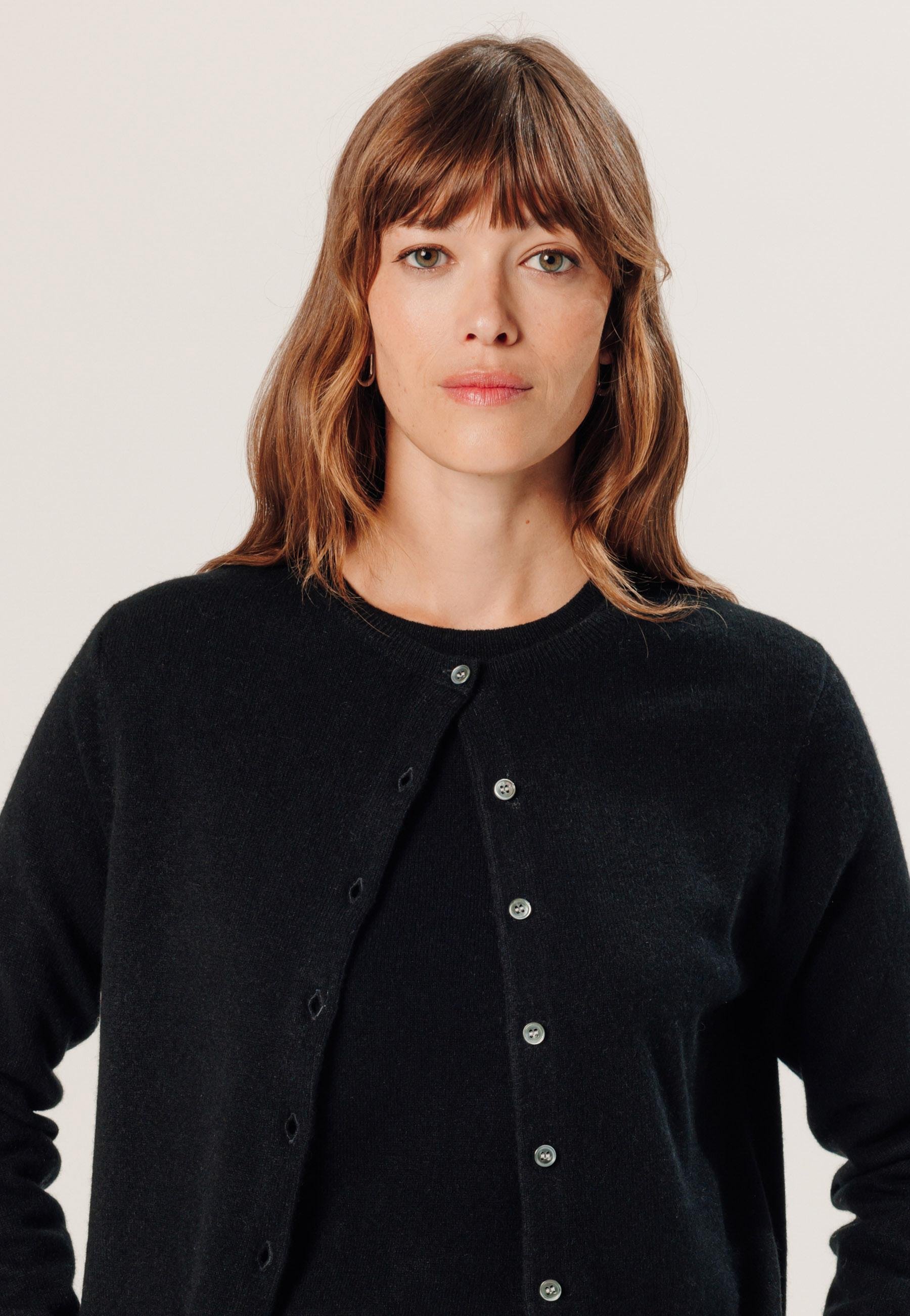 Cashmere bow cardigan RODIER Black