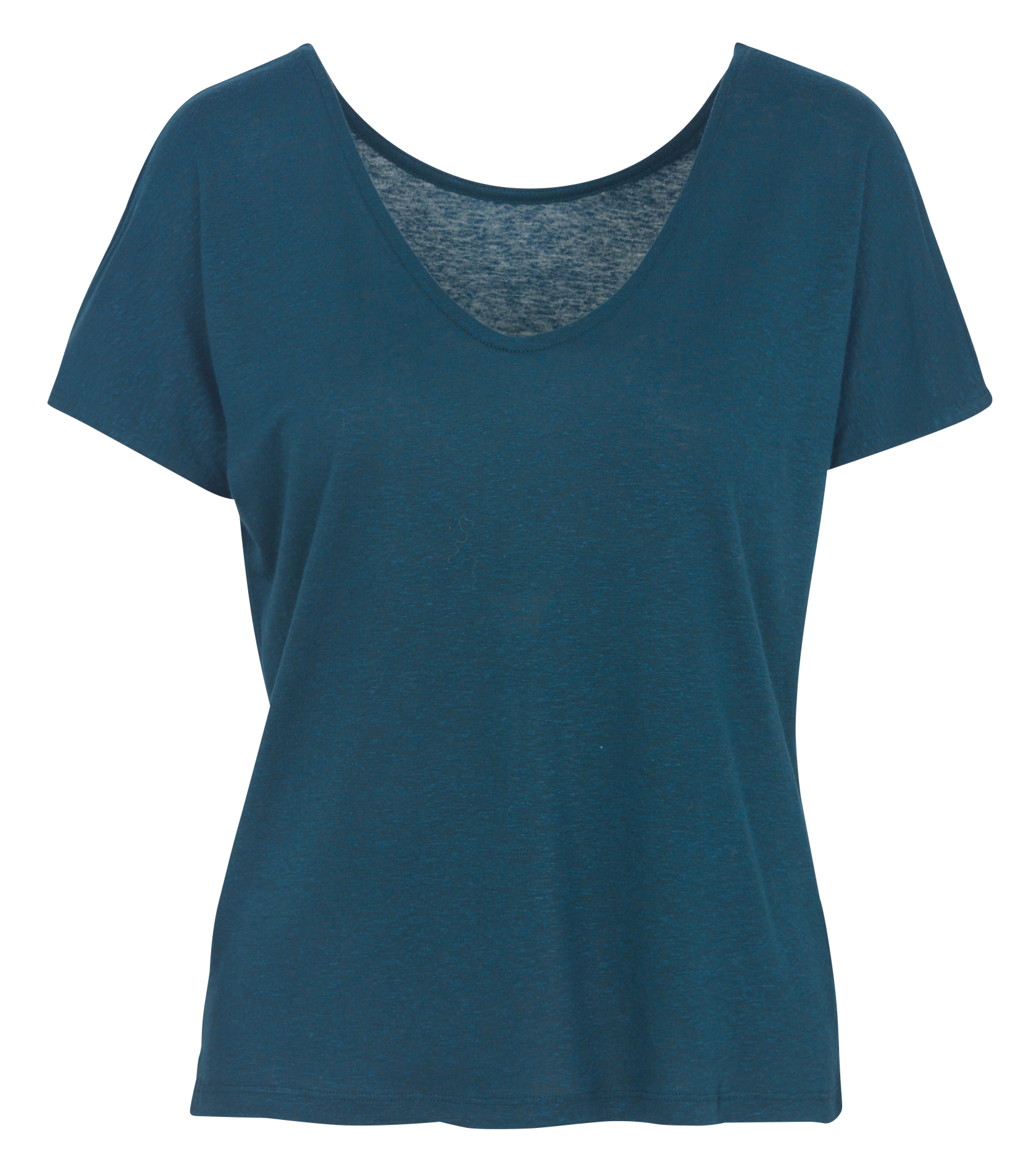 Plain short-sleeve flowy T-shirt NICE THINGS Blue