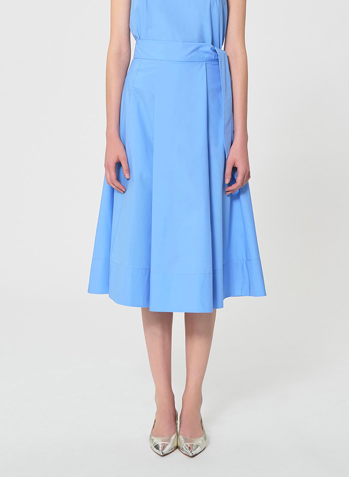 Gerende, katoenen rok TARA JARMON Blauw