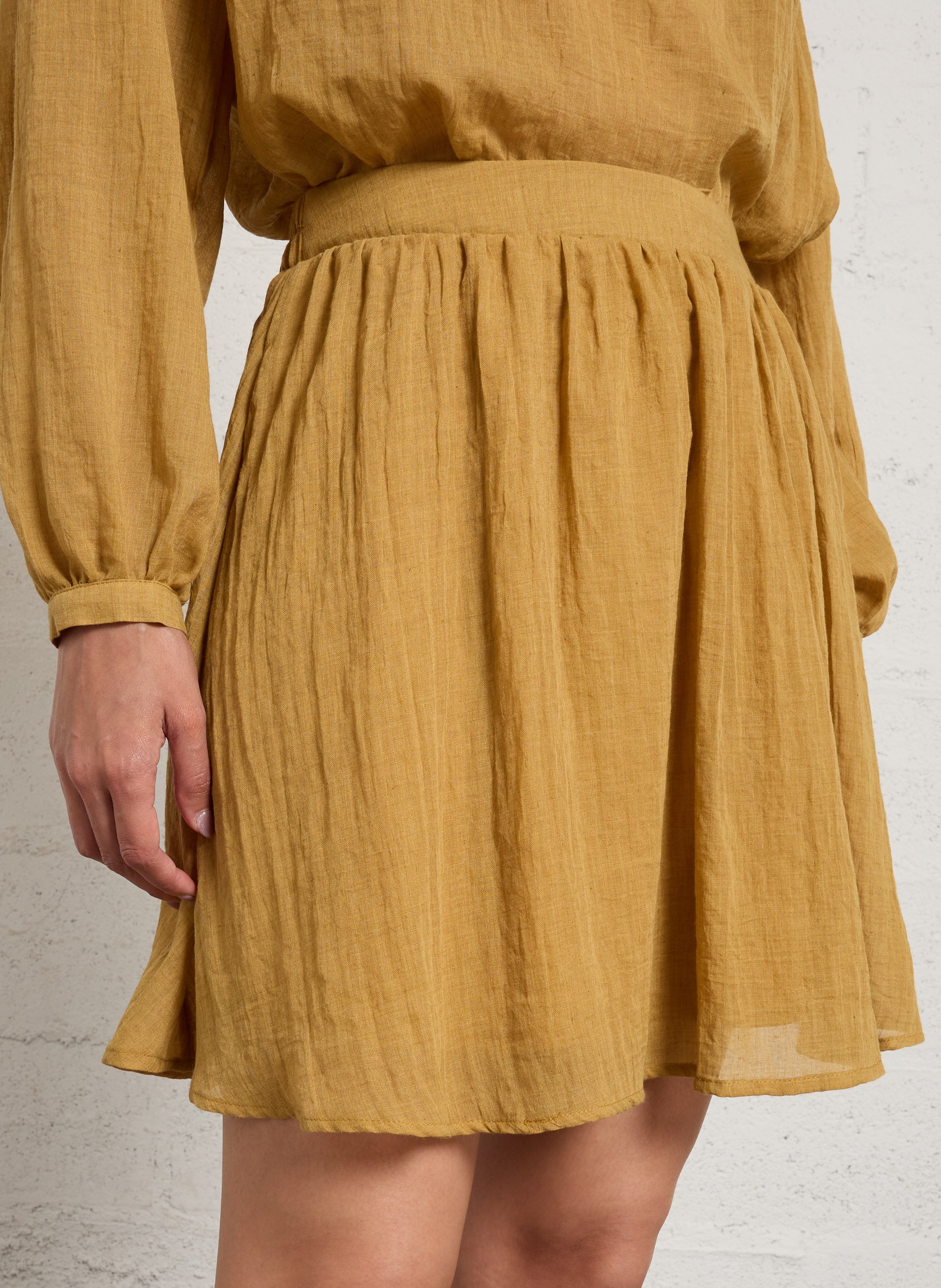 Flared midi skirt JC SOPHIE Brown