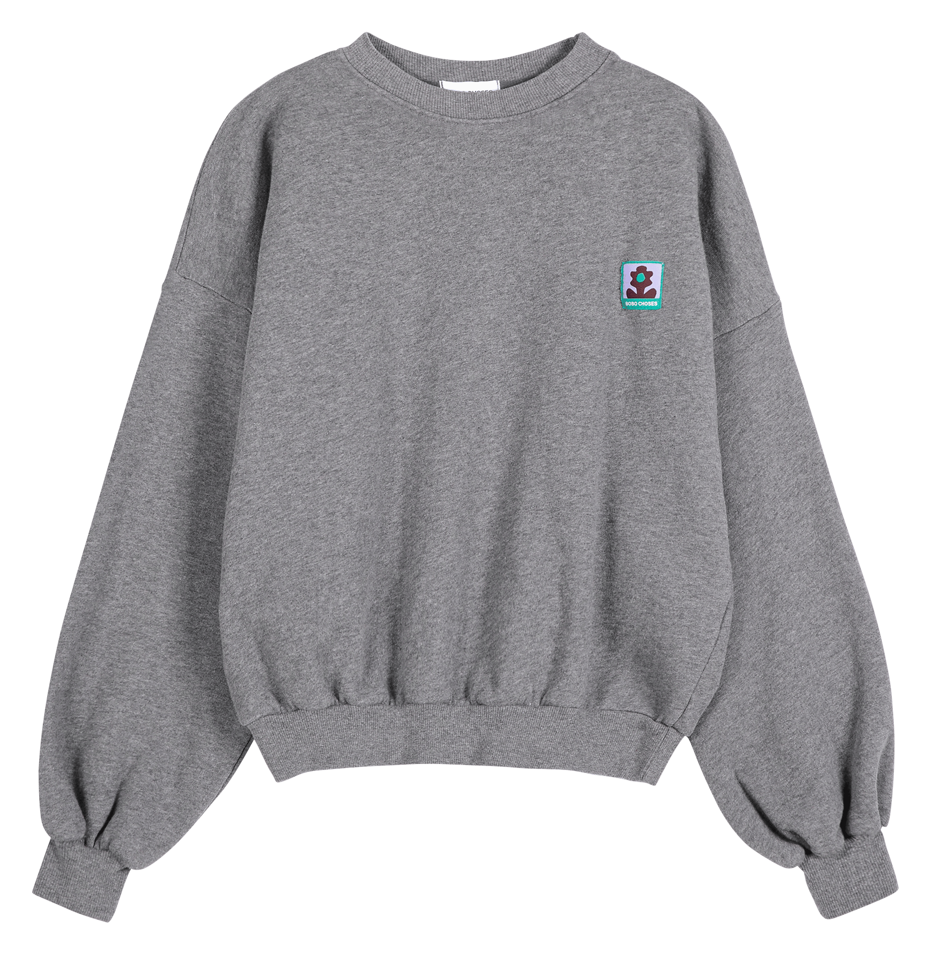 Sweat ample à logo en coton biologique BOBO CHOSES Gris