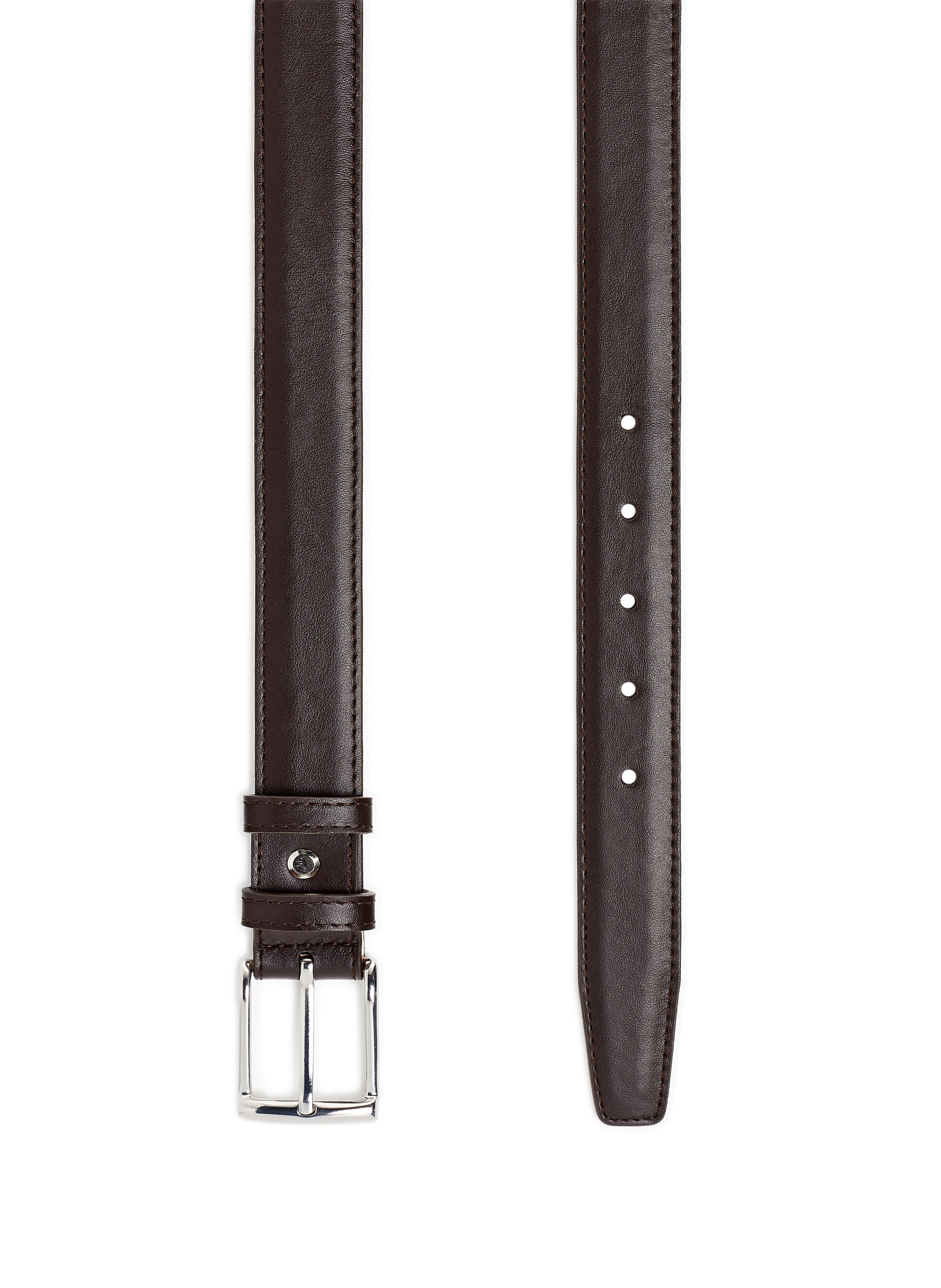 Smooth 30mm cowhide leather belt PT17337B AU PRINTEMPS PARIS Brown