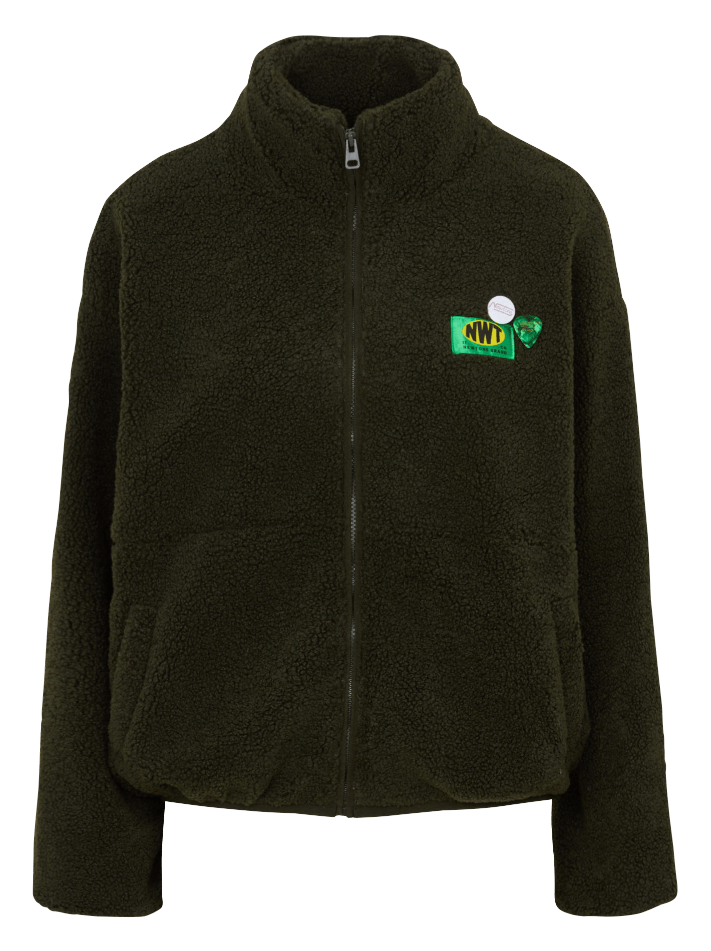 Zip-up high-neck jacket NEWTONE Khaki