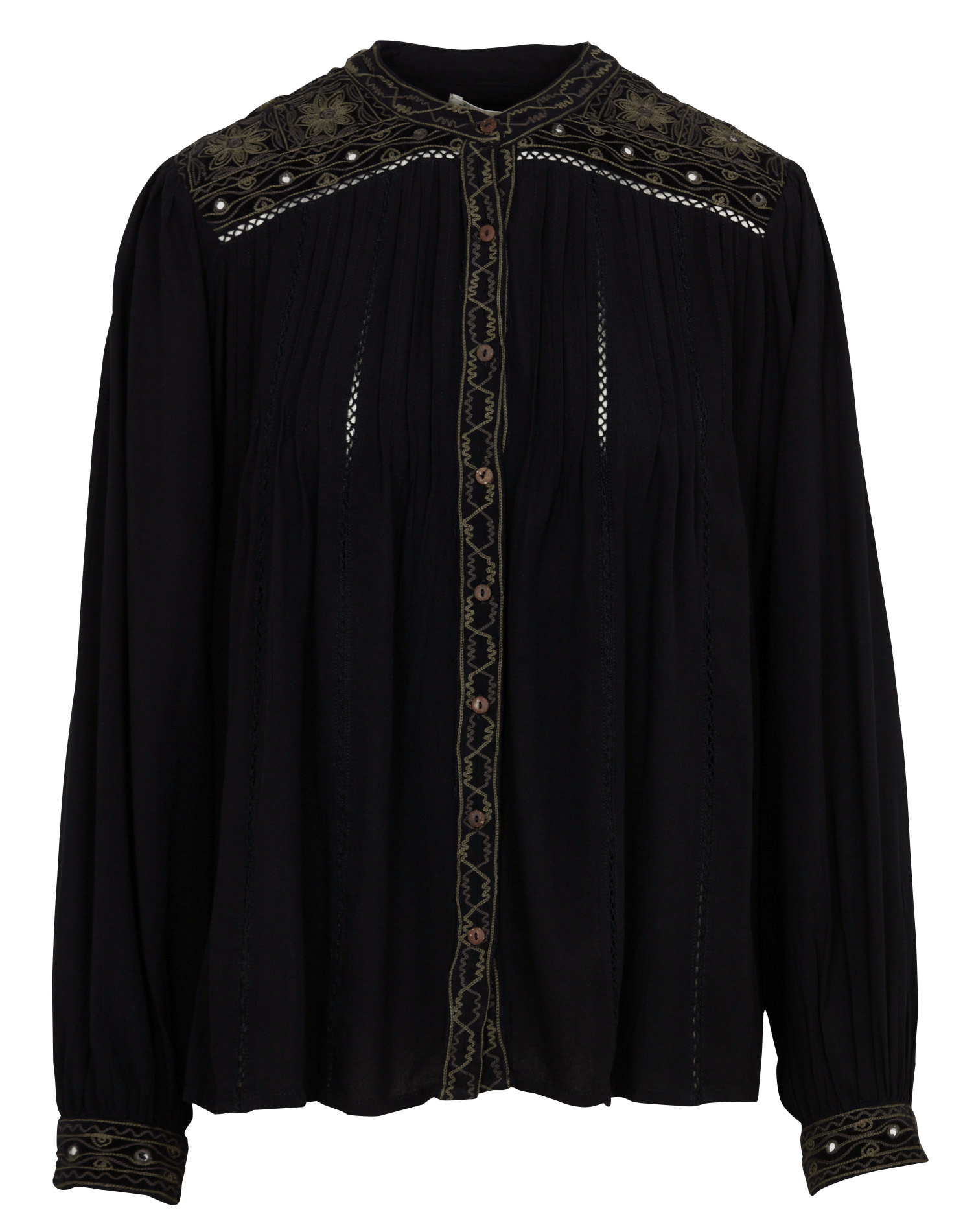 Blouse droite et fluide  MAISON HOTEL Noir