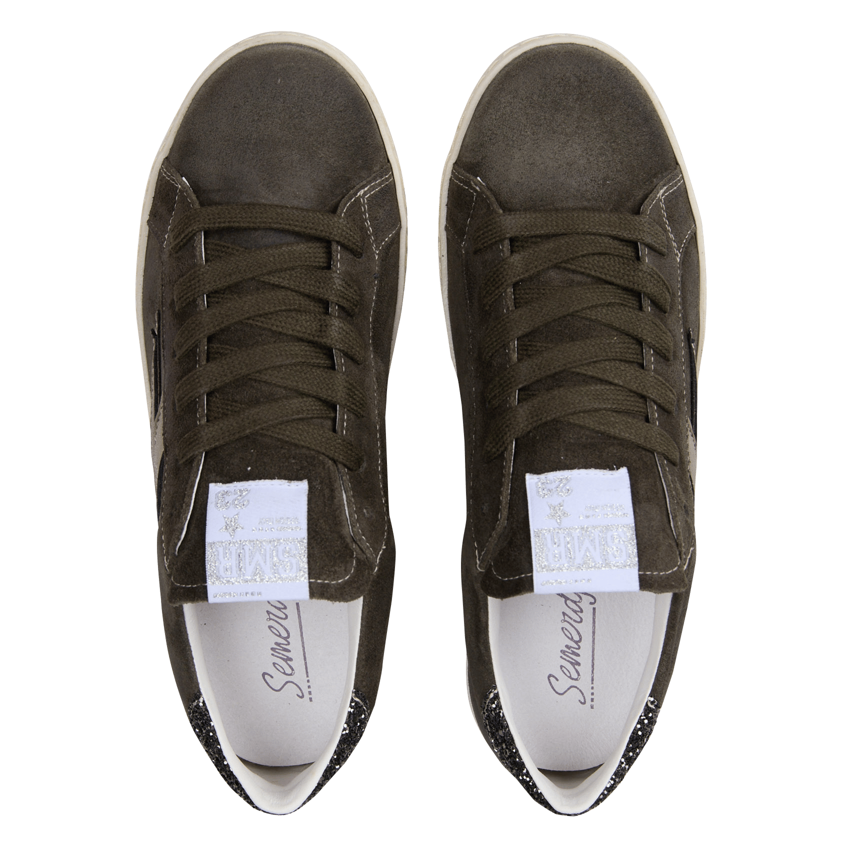 Lage sneakers van gemengd leer SEMERDJIAN - SMR Kaki