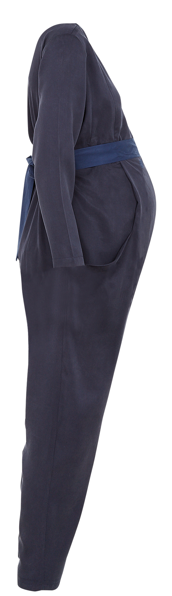 Long-sleeved maternity jumpsuit POLINA Blue