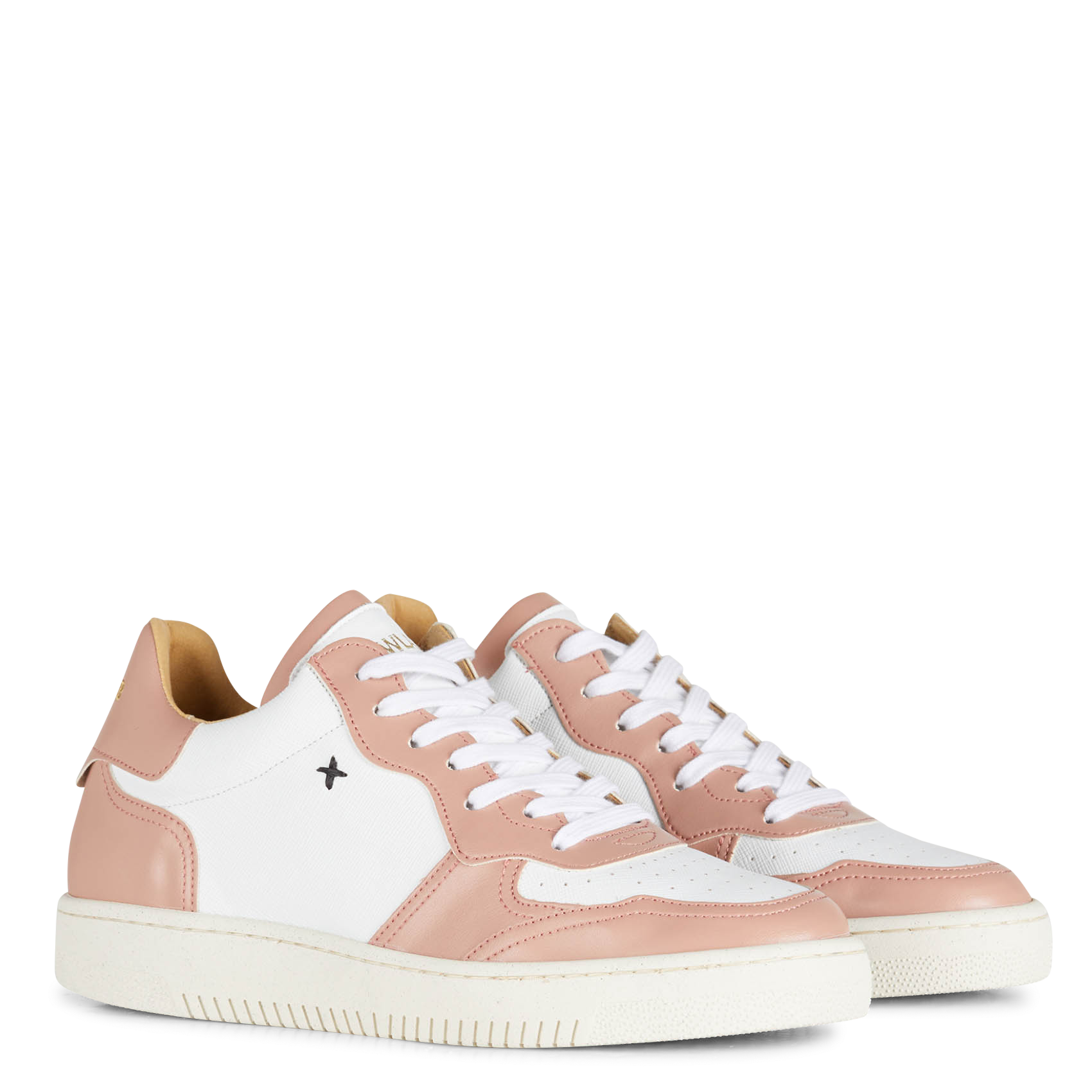 Niedrige Ledersneaker NEWLAB Beige